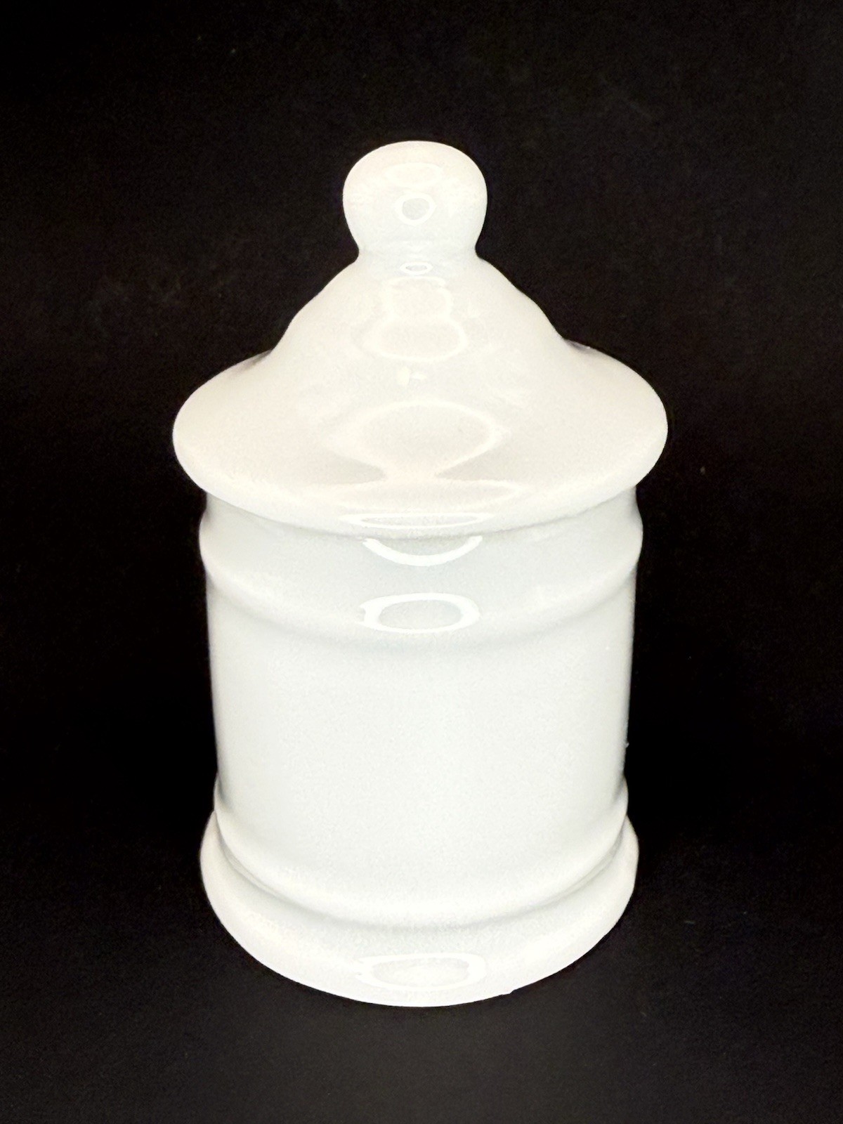 Vintage Limoges Porcelain Lidded Apothecary Jar 4\ Vintage Limoges Porcelain Lidded Apothecary Jar 4\