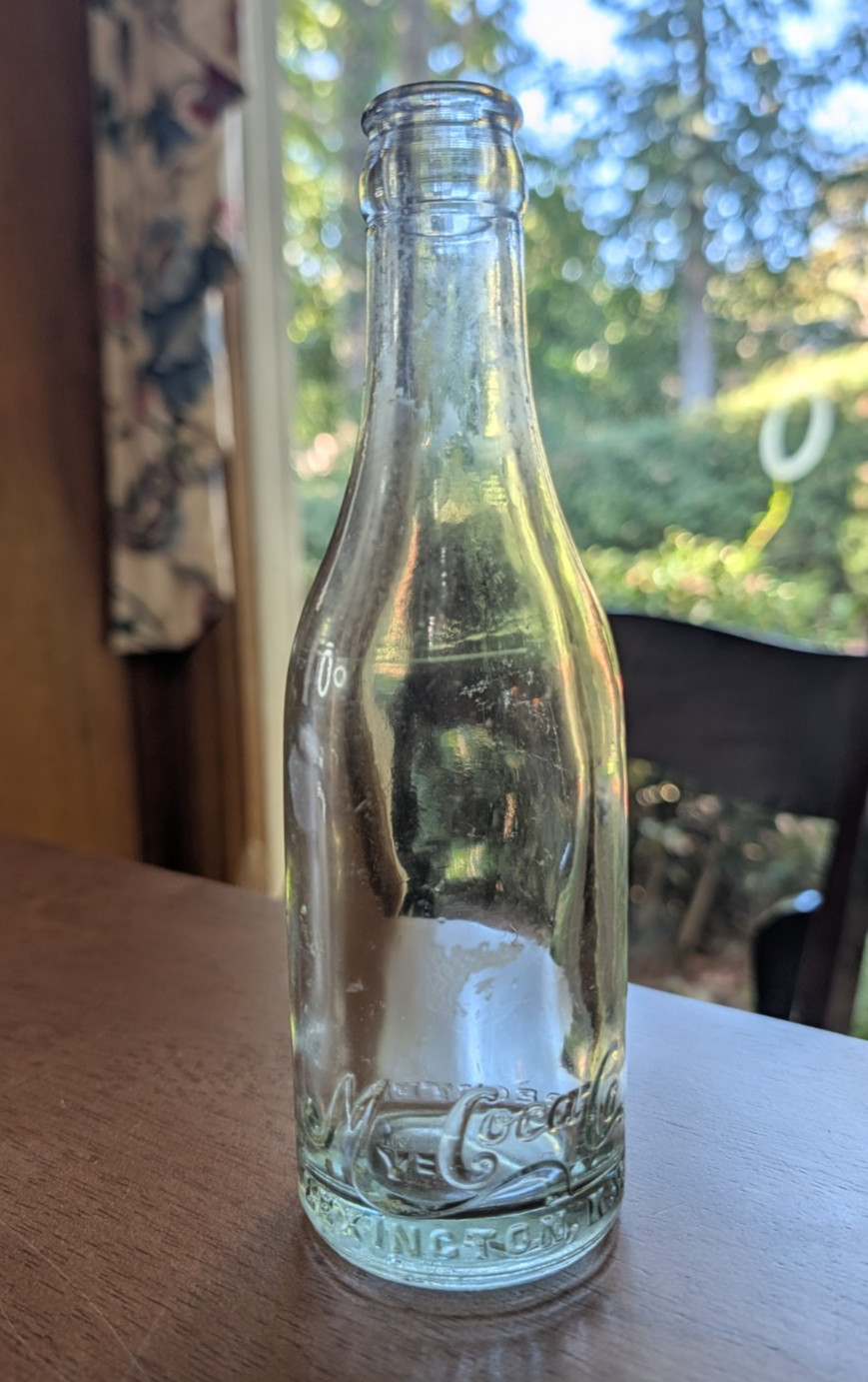 RARE Lt Blue My-Coca-Co, Lexington KY, Heel Script Soda Bottle, VINTAGE RARE Lt Blue My-Coca-Co, Lexington KY, Heel Script Soda Bottle, VINTAGE