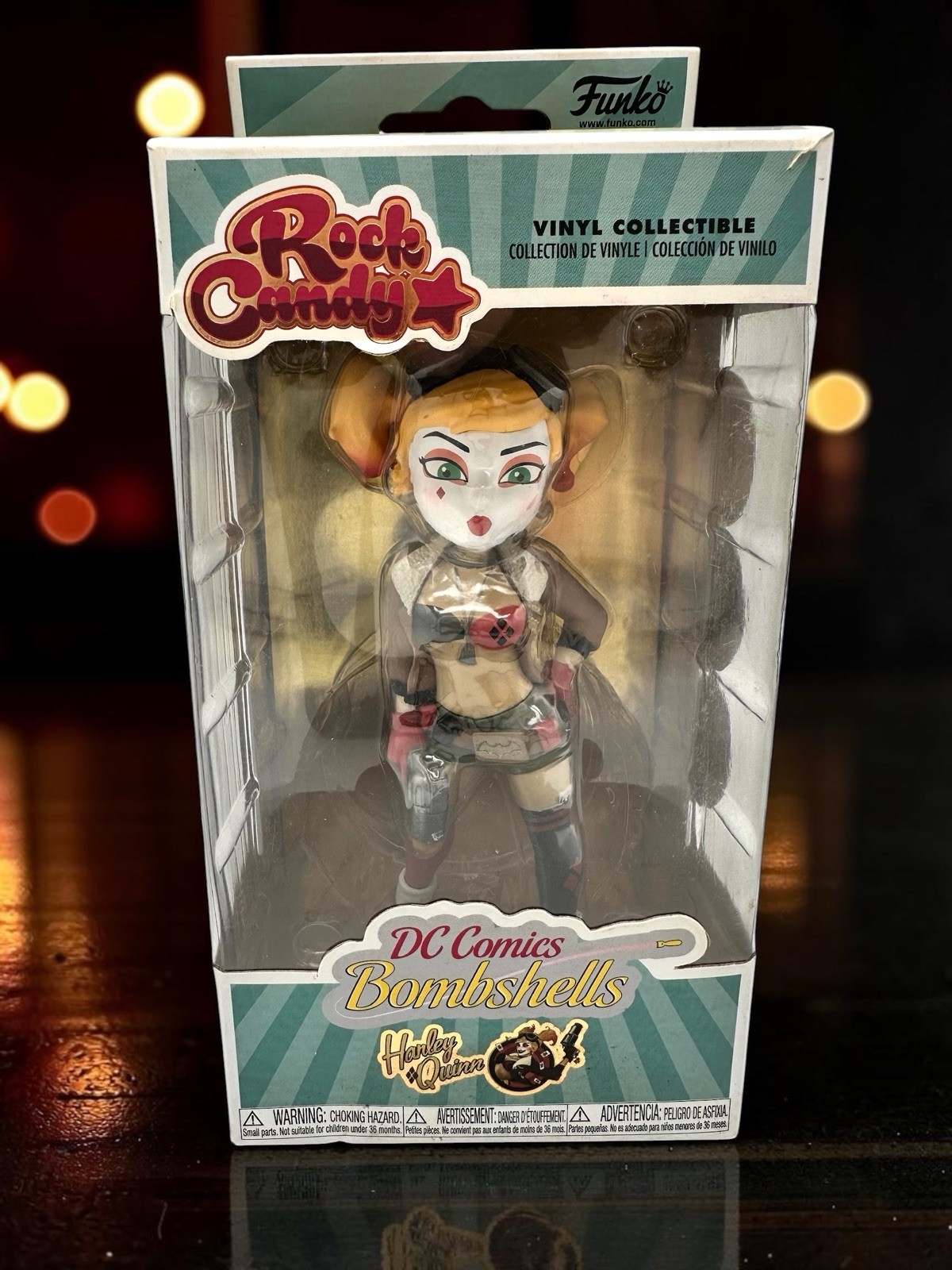 Funko Rock Candy DC Comics Bombshells Harley Quinn Vinyl Figure Funko Rock Candy DC Comics Bombshells Harley Quinn Vinyl Figure