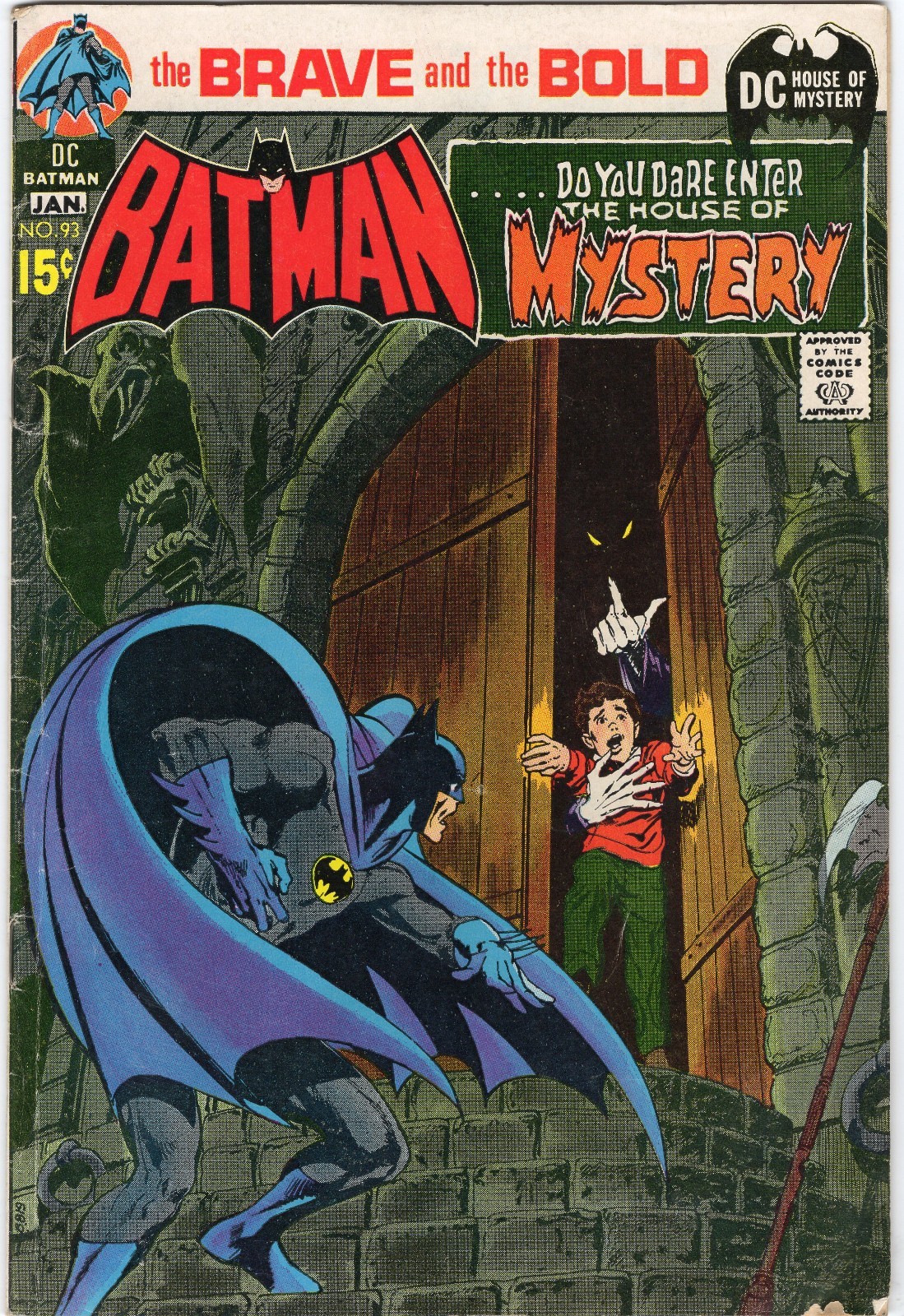 Brave And The Bold 93 1971 DC Comics VG/F 5.0 Classic Cover Batman Neal Adams