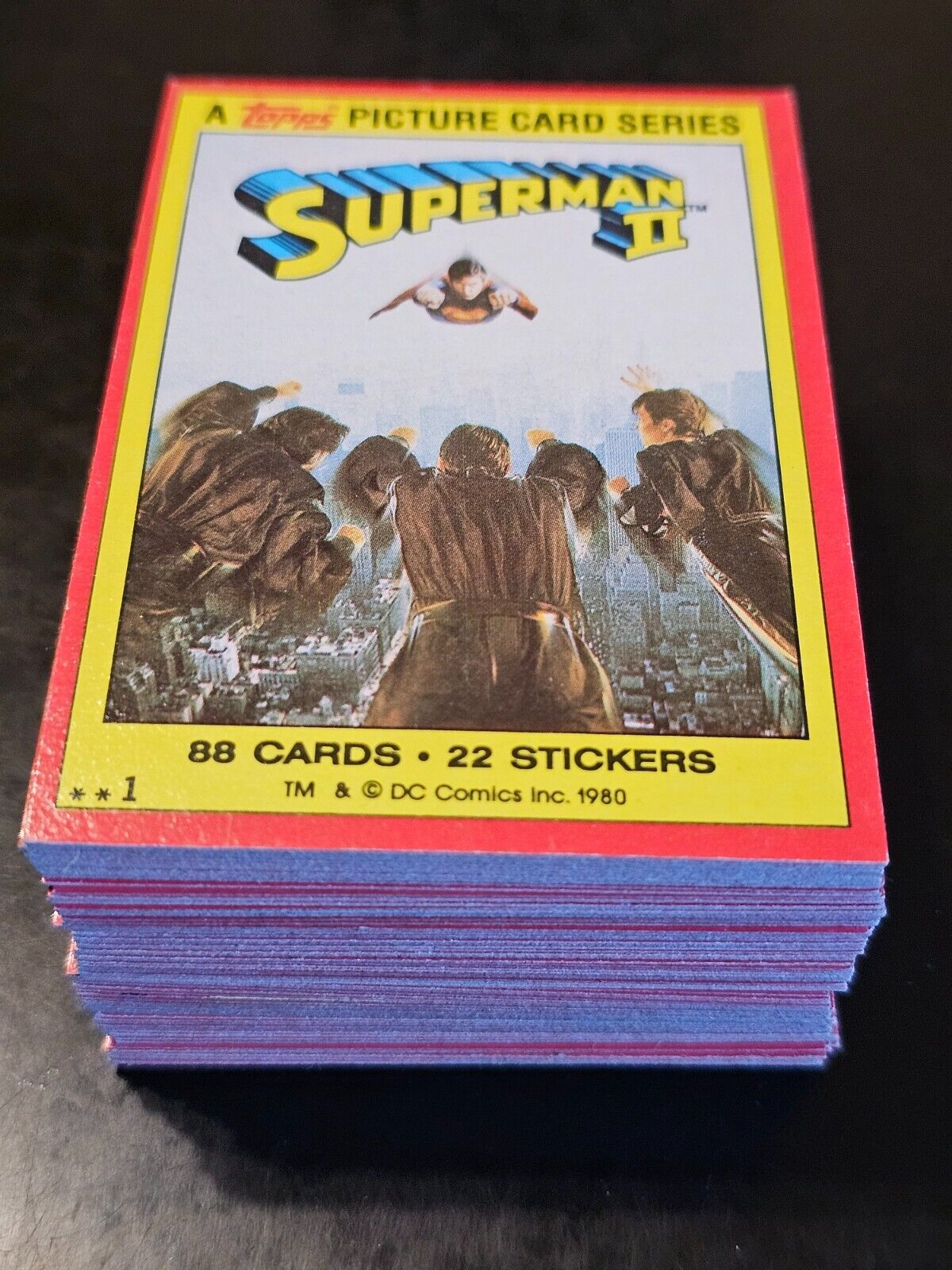 1980 Topps Superman II Complete 88 Card Set #1-88