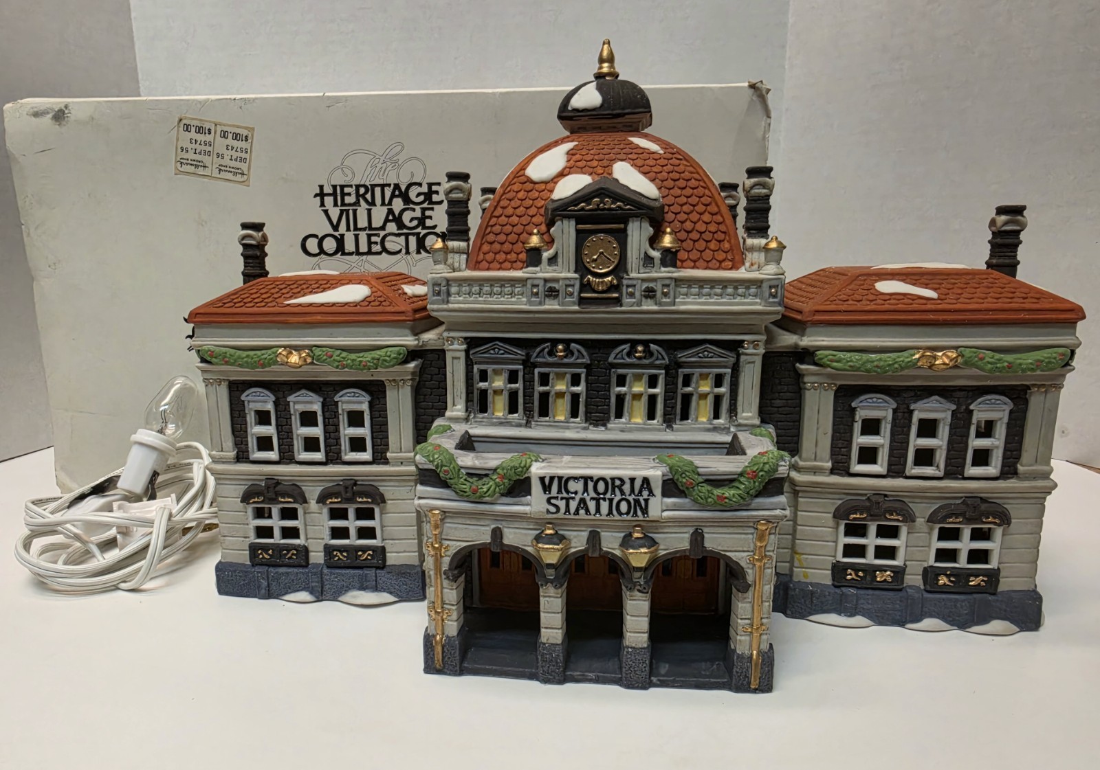 Dept 56 Victoria Station Lighted Dickens Village 1989 Victorian RETIRED Dept 56 Victoria Station Lighted Dickens Village 1989 Victorian RETIRED