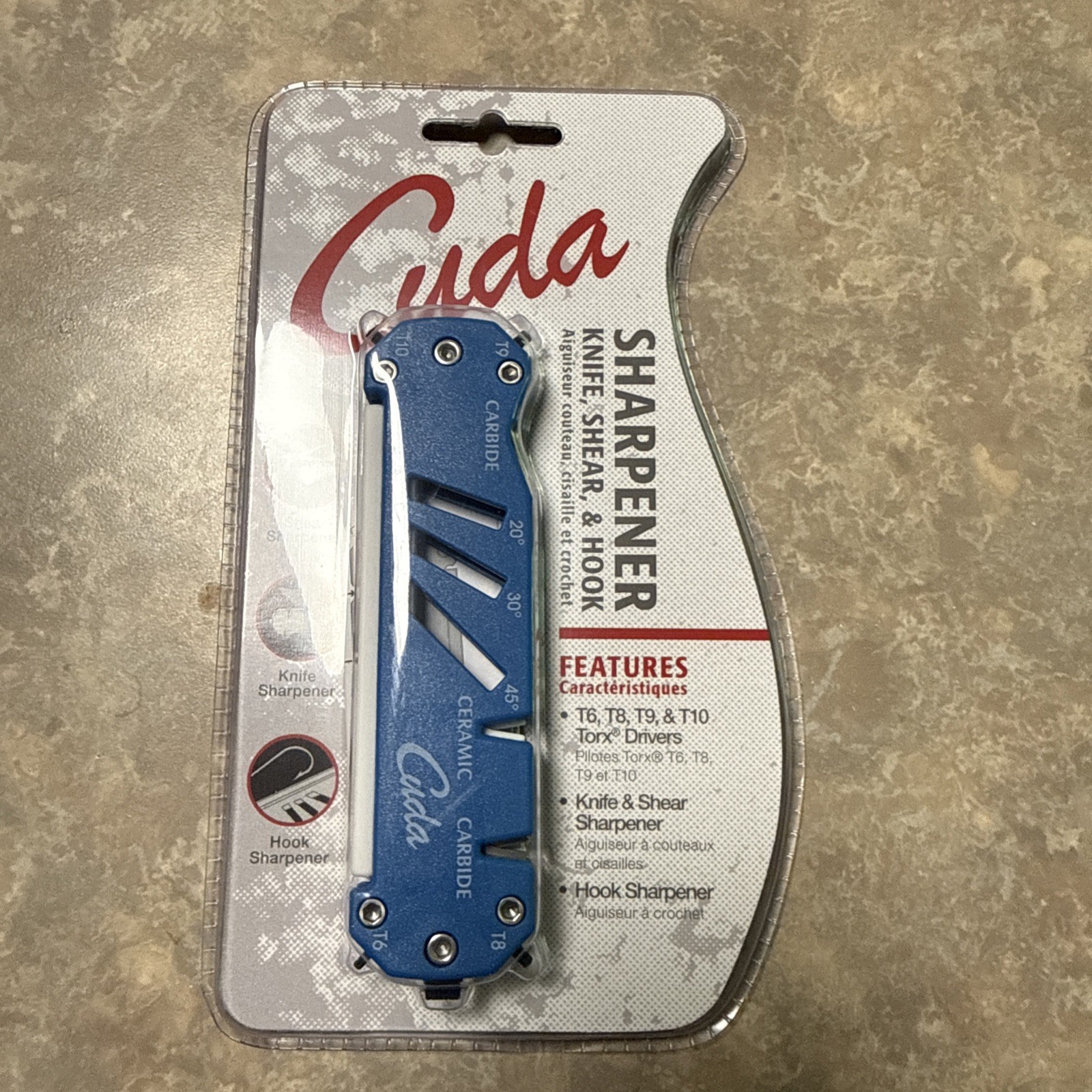 Camillus Cuda Knife, Shear, and Hook Carbide Multi-angle Sharpener - 18097 Camillus Cuda Knife, Shear, and Hook Carbide Multi-angle Sharpener - 18097