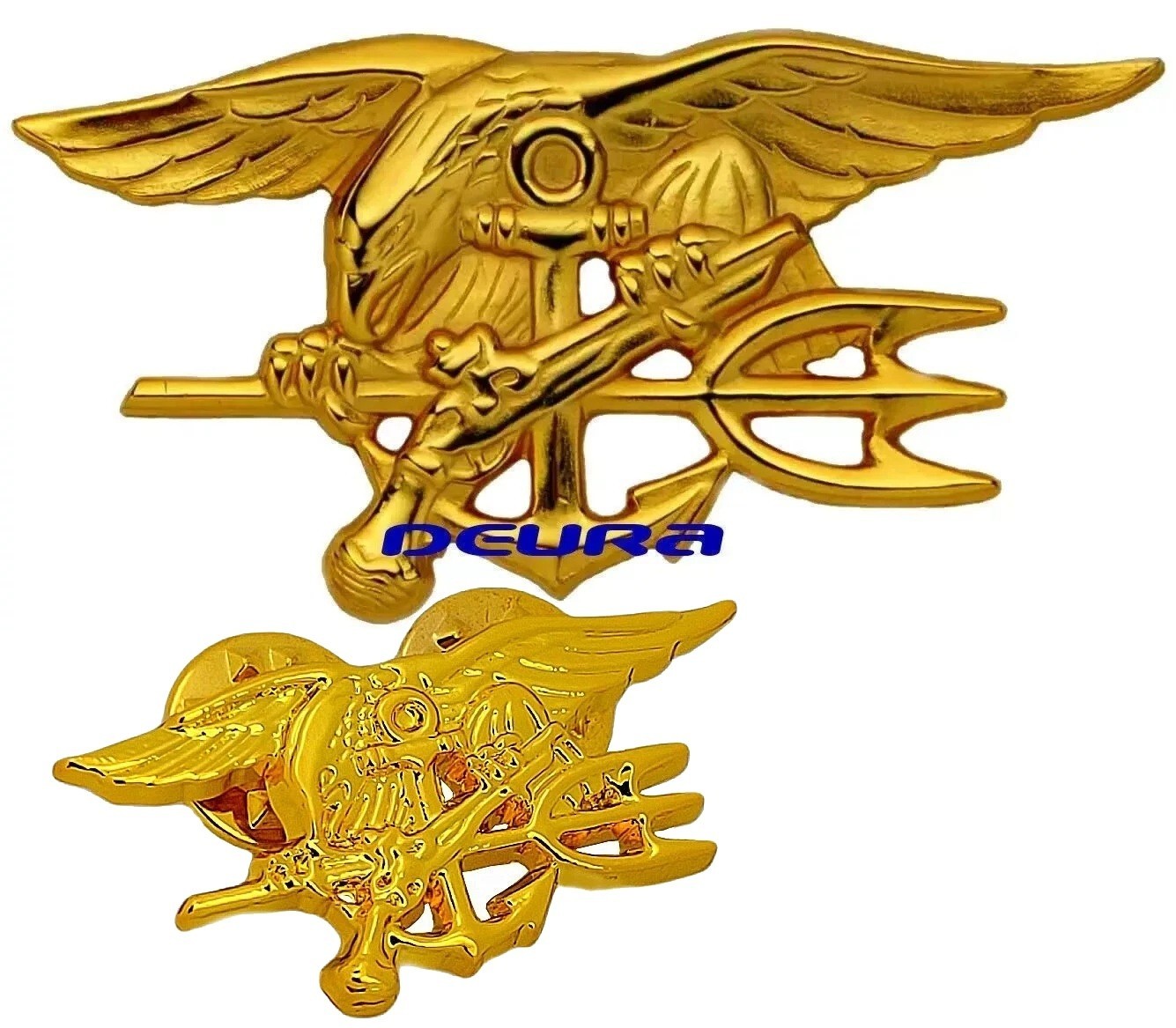 U.S Navy SEAL Special Warfare Badge Pins Full & Mini Tridant USA Made in America