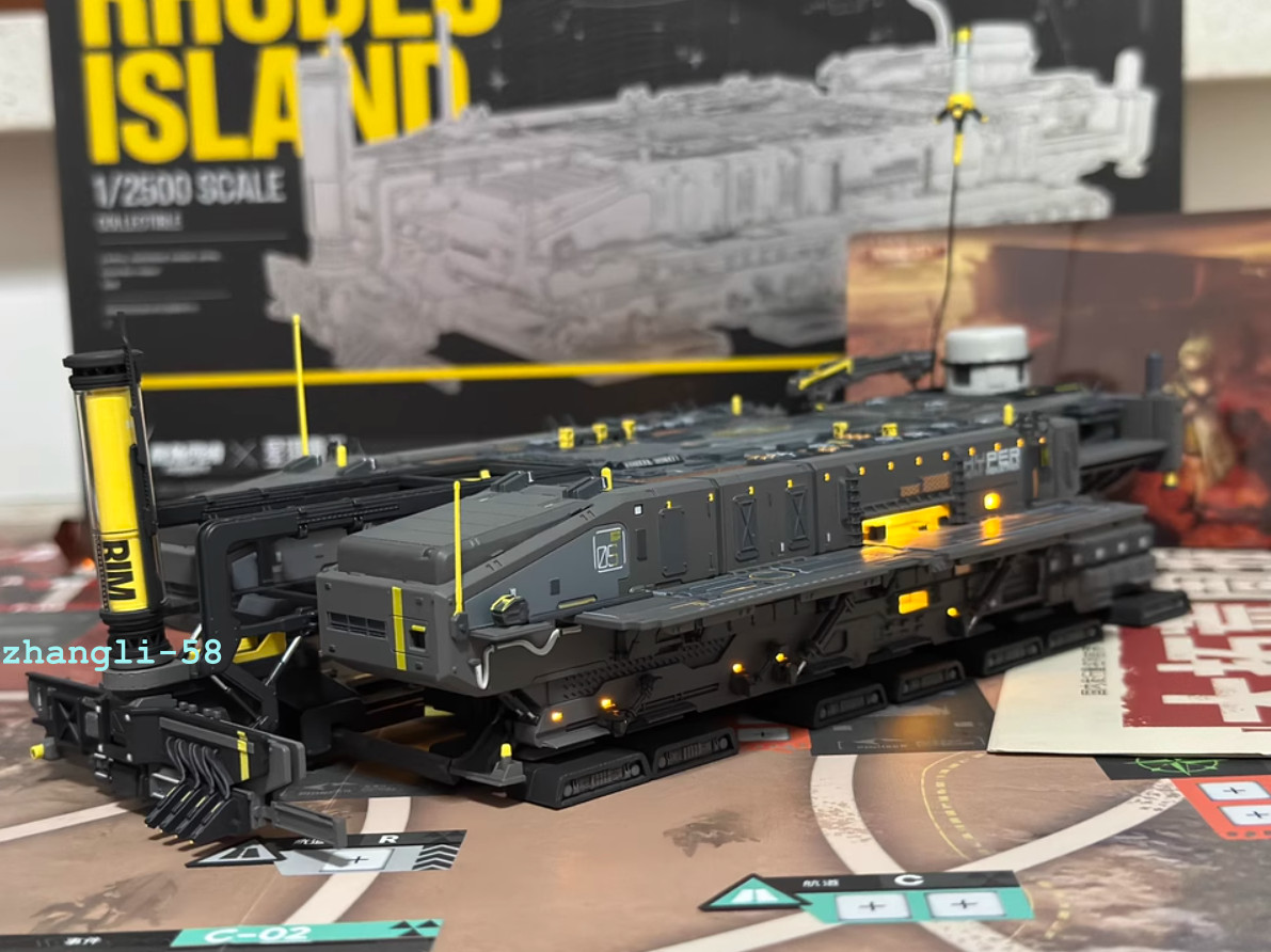 Arknights Official Rhodes Island Figures Alloy 1:2500 Scale Finished Model Toys Arknights Official Rhodes Island Figures Alloy 1:2500 Scale Finished Model Toys