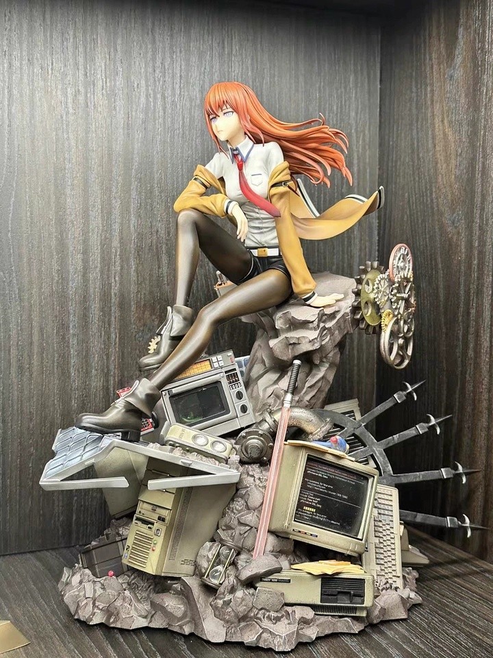 Steins Gate Makise Kurisu PVC Action Figure 25CM GK Model Statue Collectible Toy