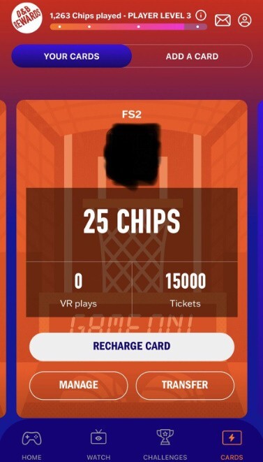 Dave and Buster's Power Card w/15,000 tickets (Please Read Description)