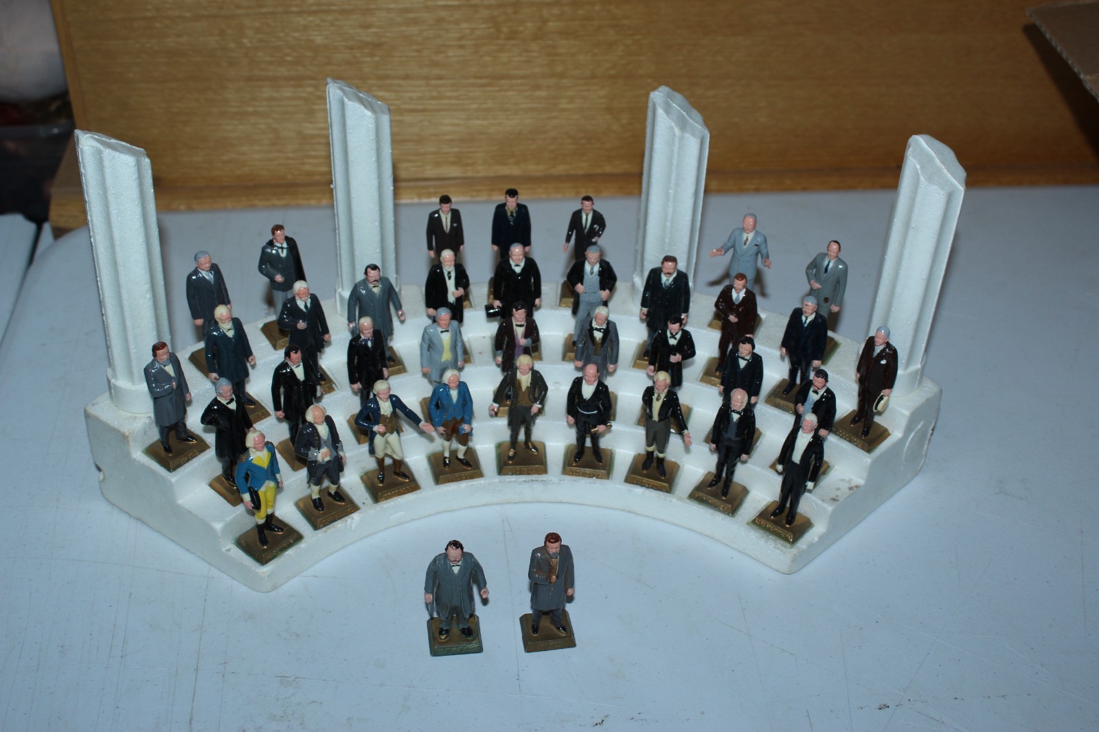 Vintage Marx President Presidential Figure Set of 36 +2 with Base Stand Vintage Marx President Presidential Figure Set of 36 +2 with Base Stand