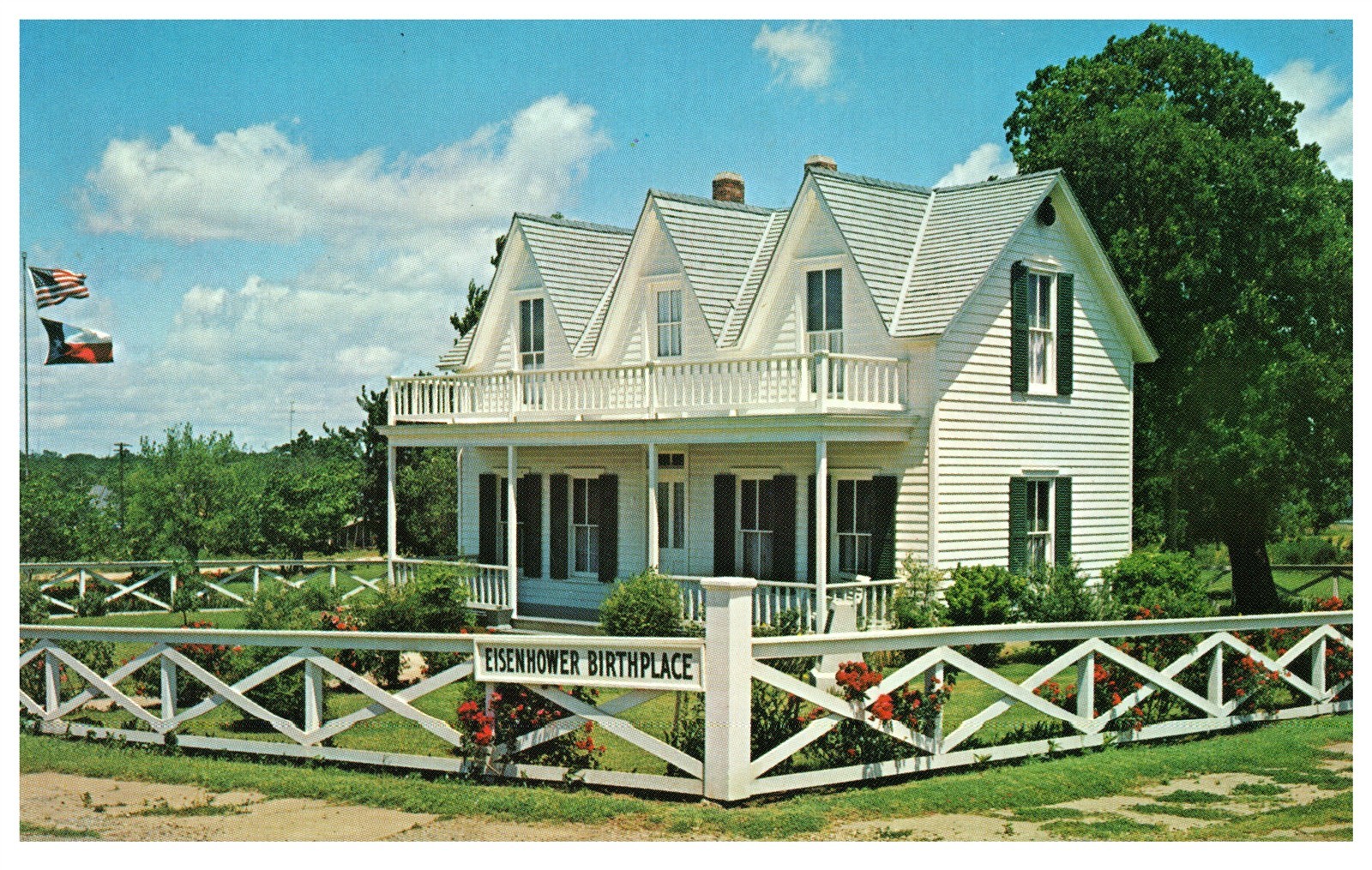Vintage Postcard Eisenhower Birthplace State Park Denison Texas Historic Site Vintage Postcard Eisenhower Birthplace State Park Denison Texas Historic Site