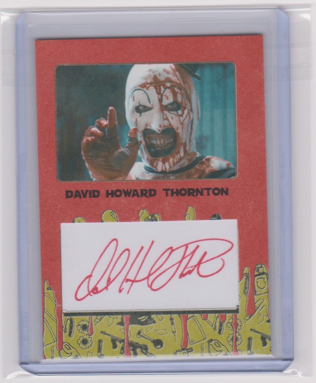 2026 Fright-Rags TERRIFIER 2 Autograph Auto DAVID HOWARD THORNTON - 50 made (A) 2026 Fright-Rags TERRIFIER 2 Autograph Auto DAVID HOWARD THORNTON - 50 made (A)