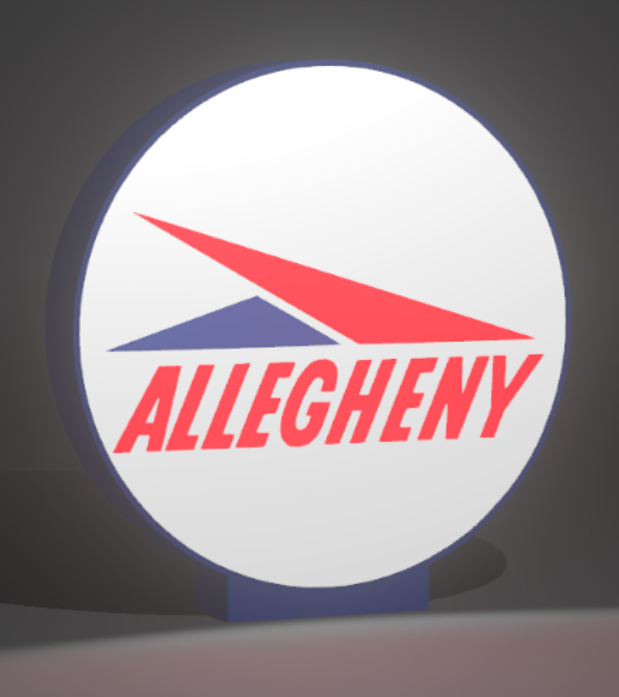 Allegheny Airlines Lighted Sign – Vintage Logo Design – 9\ Allegheny Airlines Lighted Sign – Vintage Logo Design – 9\