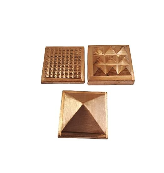Pure Copper Vastu Pyramid for Vastu Dosh Nivaran ,3 Cms & 140 GM Approx
