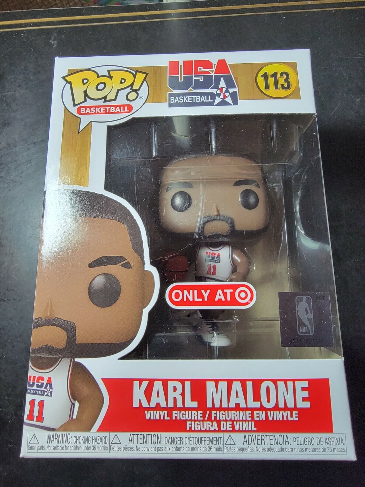 Funko Pop NBA Basketball #113: Karl Malone Team USA Dream Team Vinyl Figure NEW