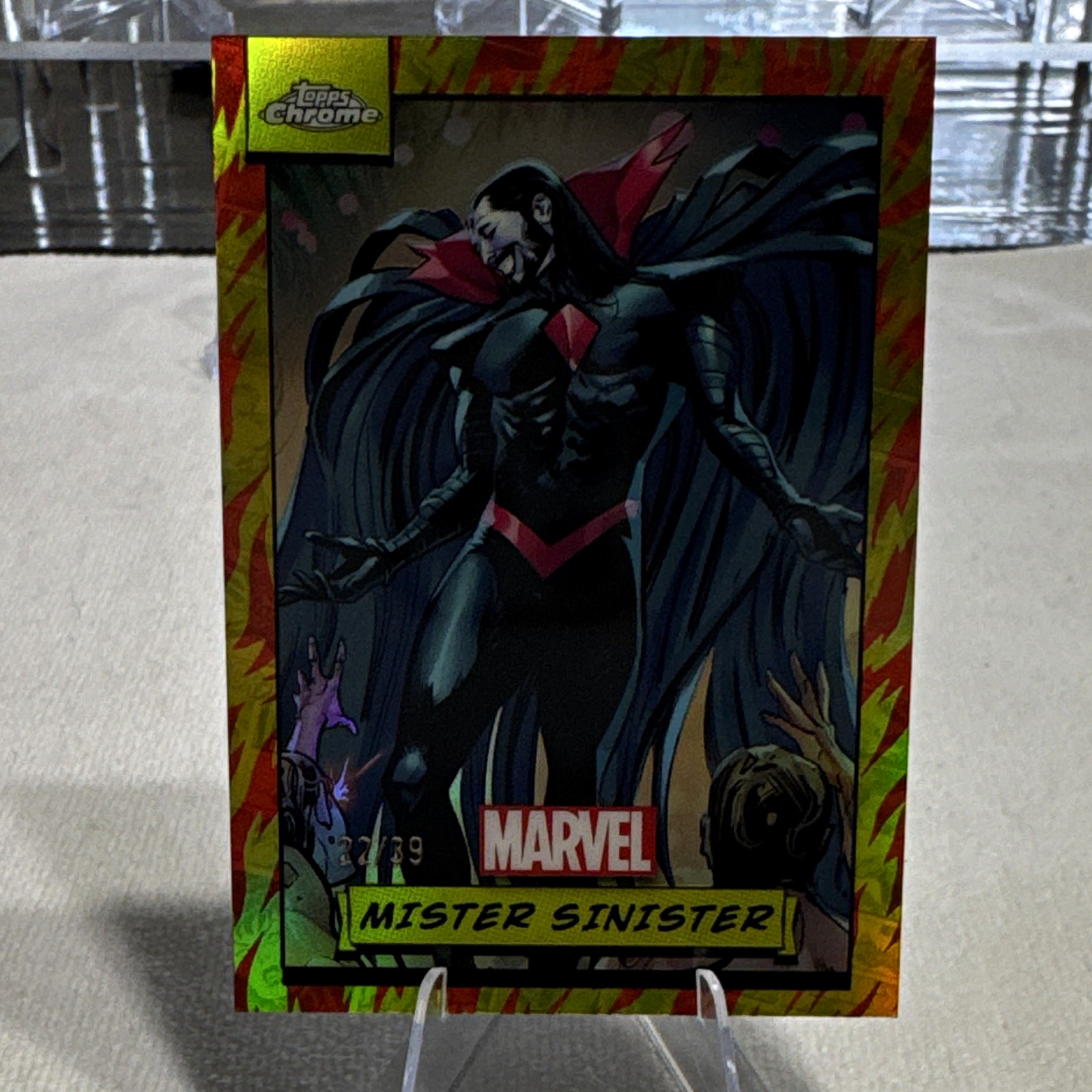 2024 Topps Chrome Marvel Mister Sinister #68 Human Torch Parallel 22/39 2024 Topps Chrome Marvel Mister Sinister #68 Human Torch Parallel 22/39