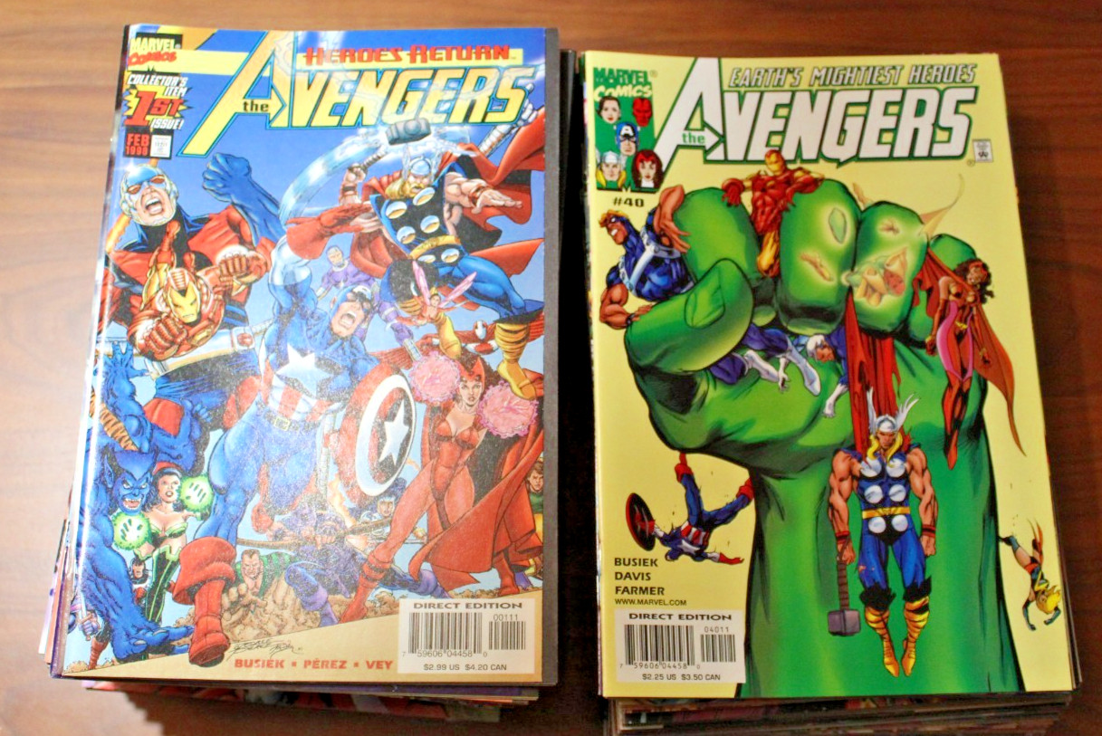 Marvel Comics The Avengers (Vol. 2 1998) #1-71 + Annual 2000 and 2001 Lot of 73 Marvel Comics The Avengers (Vol. 2 1998) #1-71 + Annual 2000 and 2001 Lot of 73