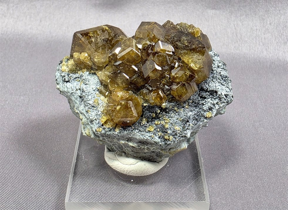 Andradite Garnet var. Topazolite, Yellow Cat Mine, Idria, San Benito County, CA Andradite Garnet var. Topazolite, Yellow Cat Mine, Idria, San Benito County, CA