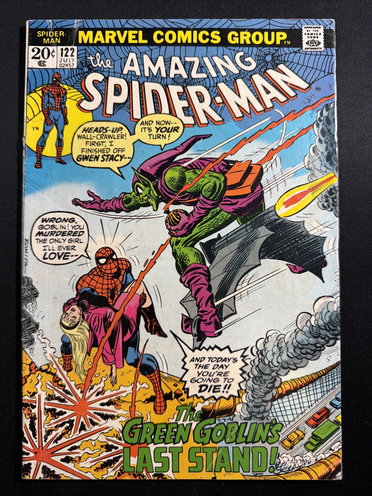 The Amazing Spider-Man #122 1973 Marvel Comics Bronze Age 1st Print VG-