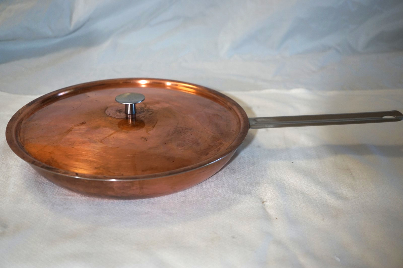 STAR LINE COPPER FRY PAN SKILLET 10 1/2\ STAR LINE COPPER FRY PAN SKILLET 10 1/2\