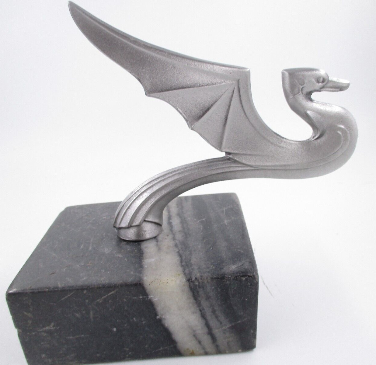 vintage 1930's chevrolet flying dragon  hotrod car hood ornament