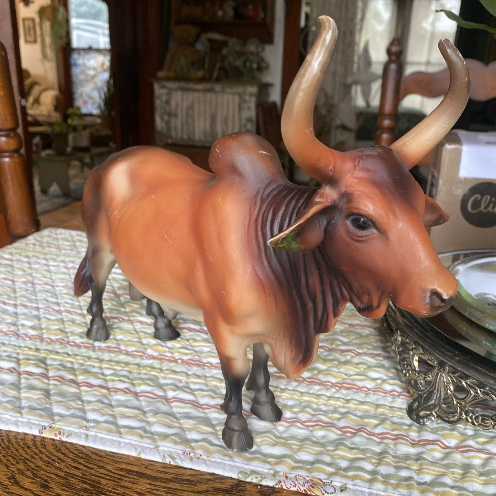 Red Brahma Bull - Traditional Breyer #385 Discontinued MADE IN USA Vintage Red Brahma Bull - Traditional Breyer #385 Discontinued MADE IN USA Vintage