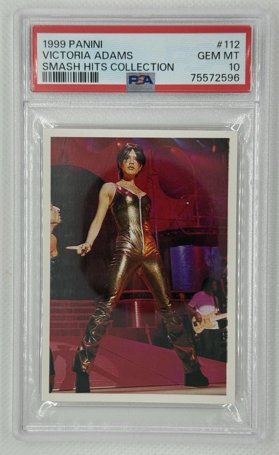 1999 Panini Smash Hits Victoria Beckham 112 PSA 10 GEM MINT POP 1 Posh Spice 1999 Panini Smash Hits Victoria Beckham 112 PSA 10 GEM MINT POP 1 Posh Spice