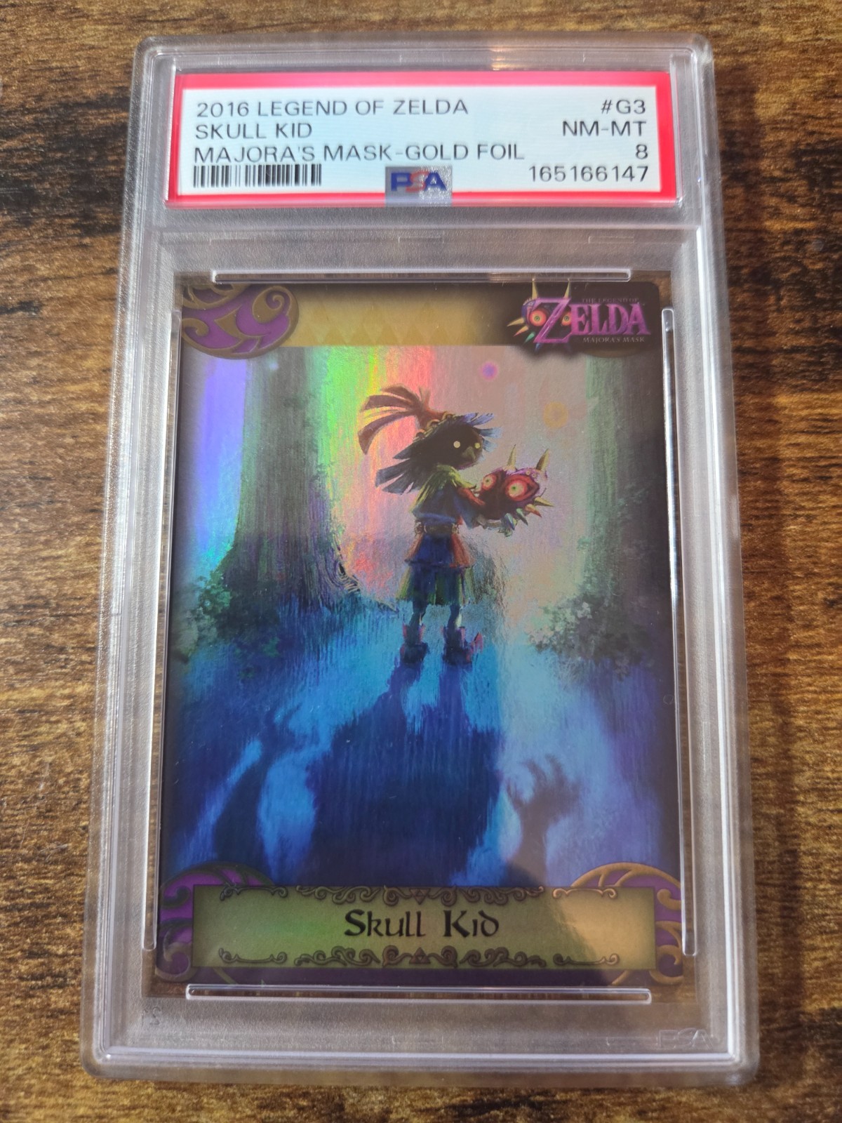 2016 Enterplay Legend of Zelda Skull Kid Gold Foil PSA 8 NM-Mint #G3 Majora Mask 2016 Enterplay Legend of Zelda Skull Kid Gold Foil PSA 8 NM-Mint #G3 Majora Mask