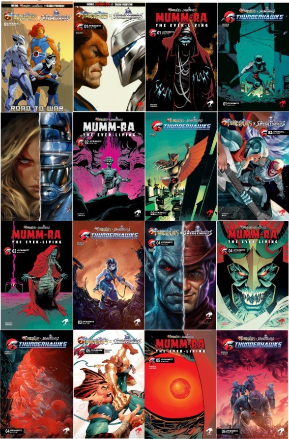 Thundercats X Silver Hawks Complete Crossover Event, Variant Cover Set 1-15