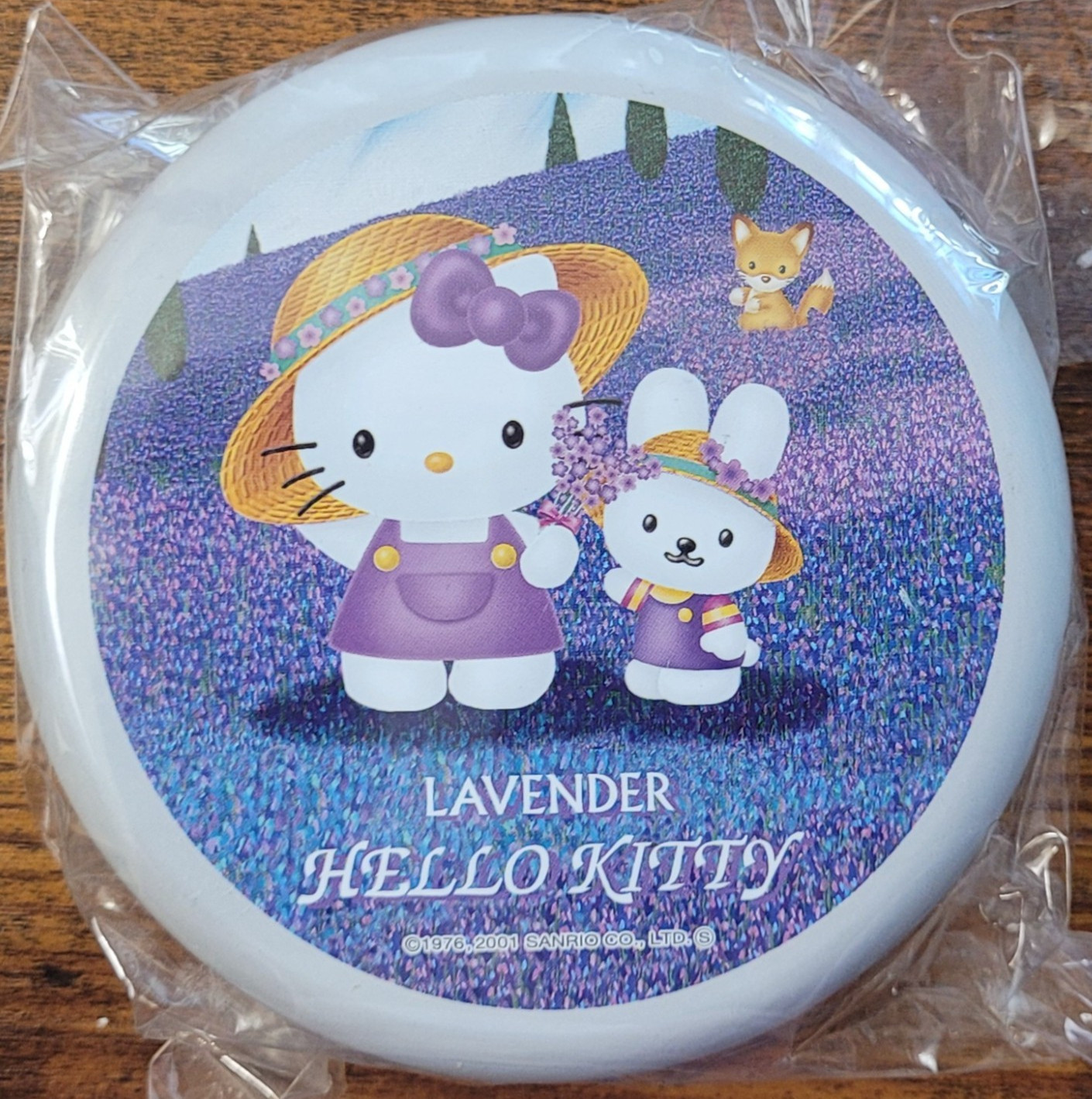 Vintage 2001 Hello Kitty Lavender Hokkaido Round Tin Memo 120 Sheets NEW Japan Vintage 2001 Hello Kitty Lavender Hokkaido Round Tin Memo 120 Sheets NEW Japan