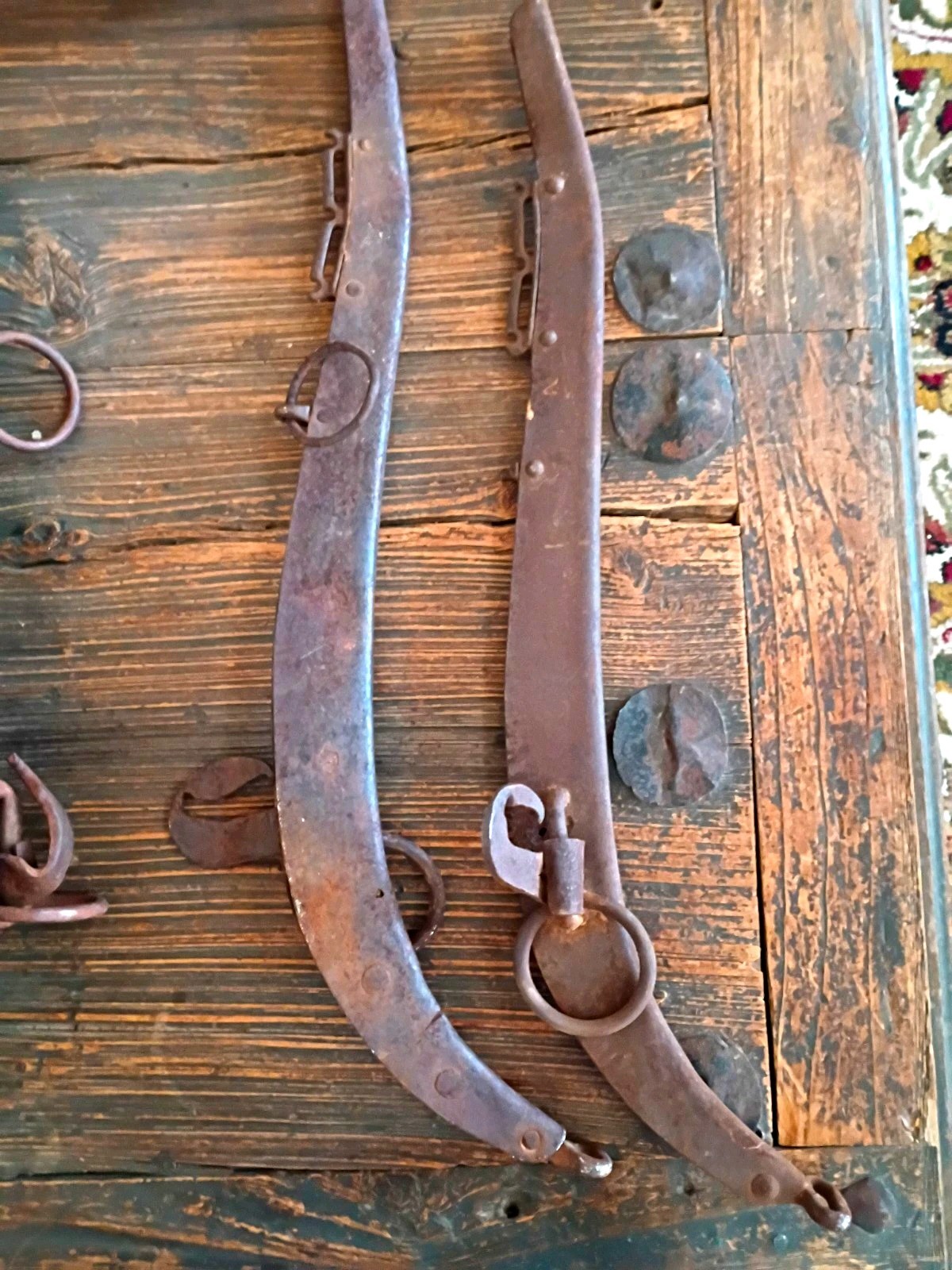 Antique Western Americana Horse Tack w/ Metal Rings 24 Antique Western Americana Horse Tack w/ Metal Rings 24