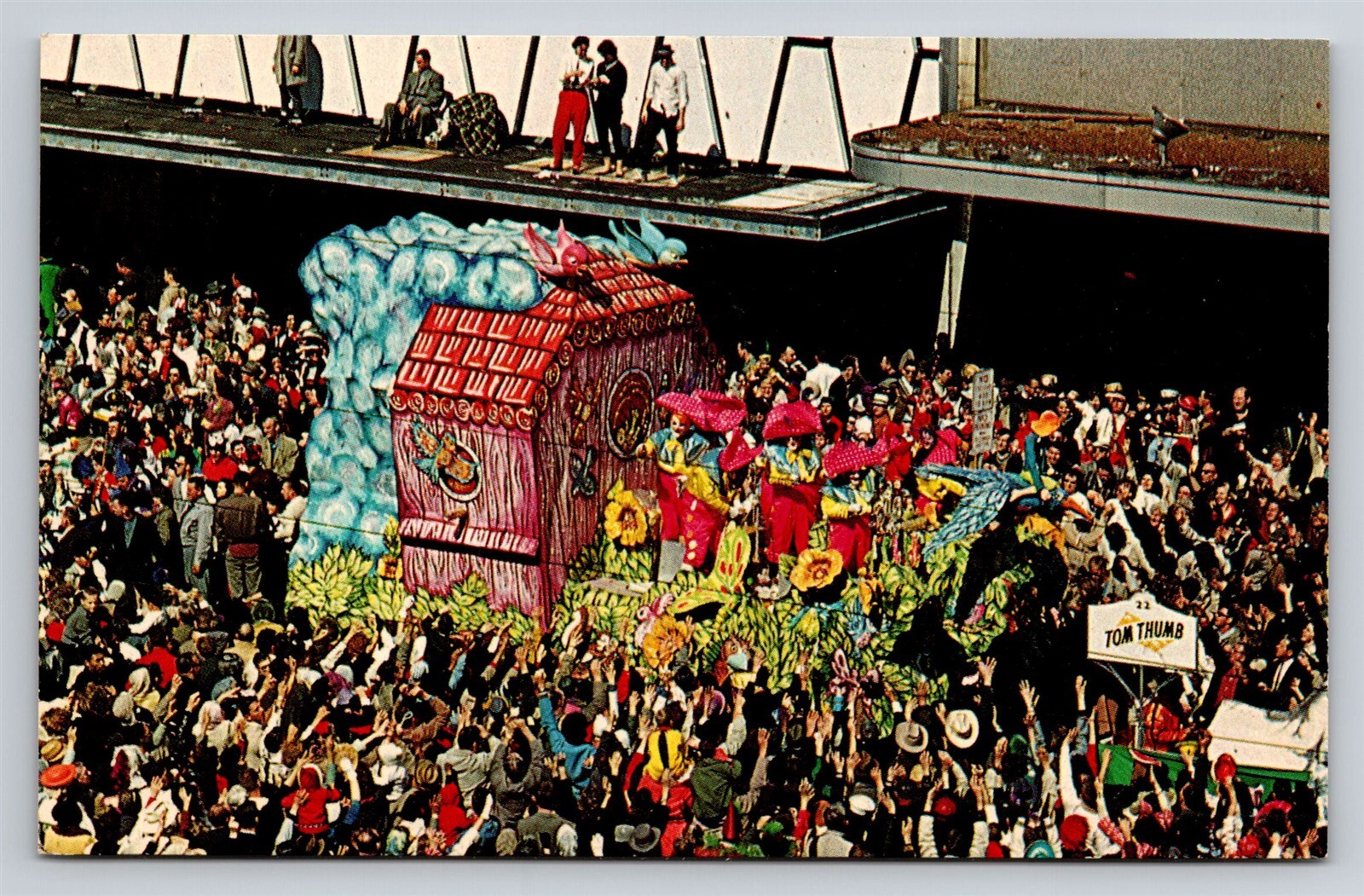 New Orleans Louisiana Mardi Gras Parade Float LA Vintage Postcard View New Orleans Louisiana Mardi Gras Parade Float LA Vintage Postcard View