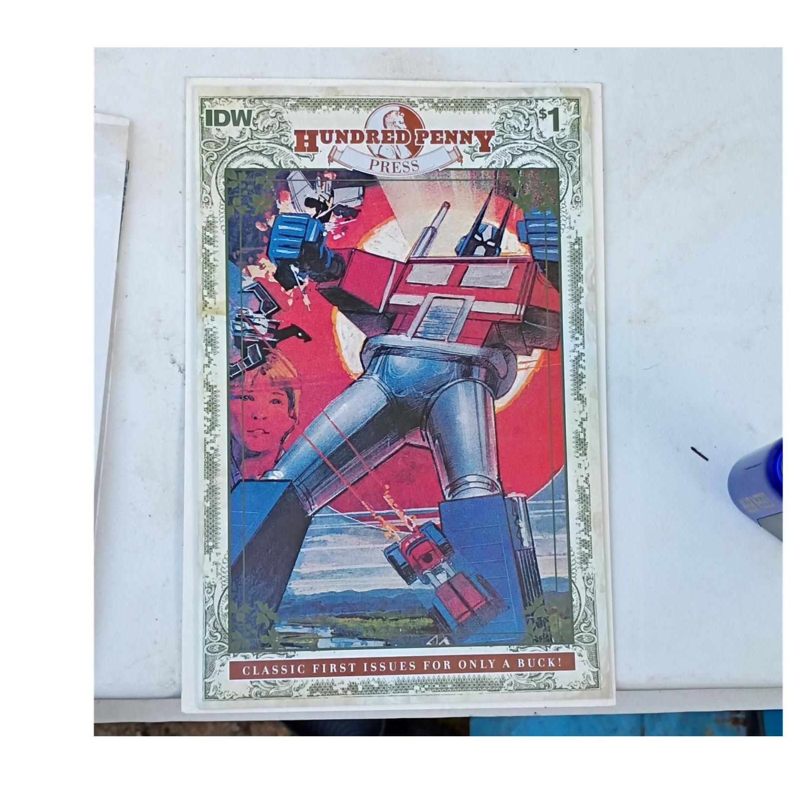 Hundred Penny Press #1 Transformers Optimus Prime Reprint Single Issue Comic Hundred Penny Press #1 Transformers Optimus Prime Reprint Single Issue Comic