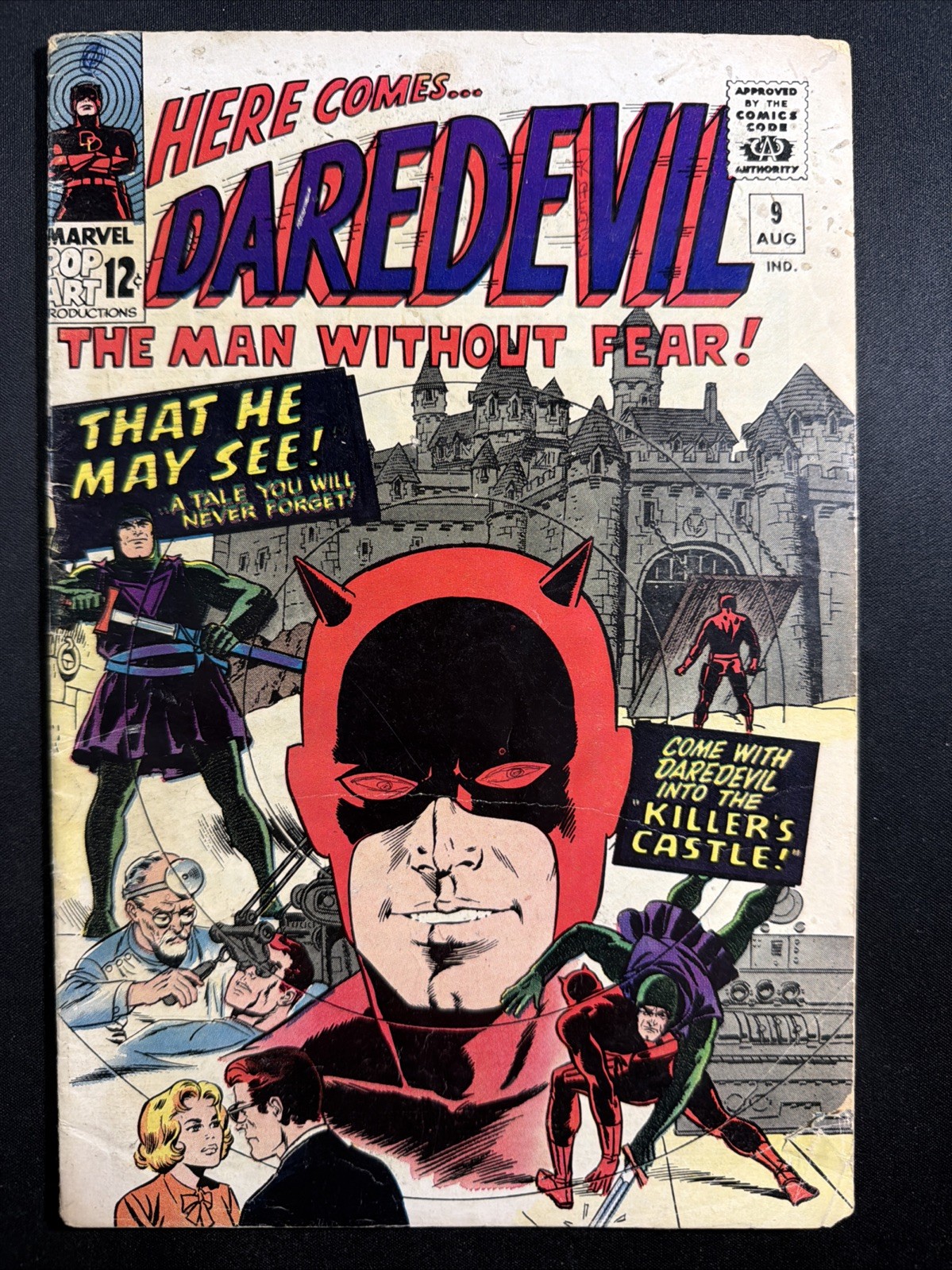 Daredevil #9 1965 Marvel Comics Silver Age Good *A6