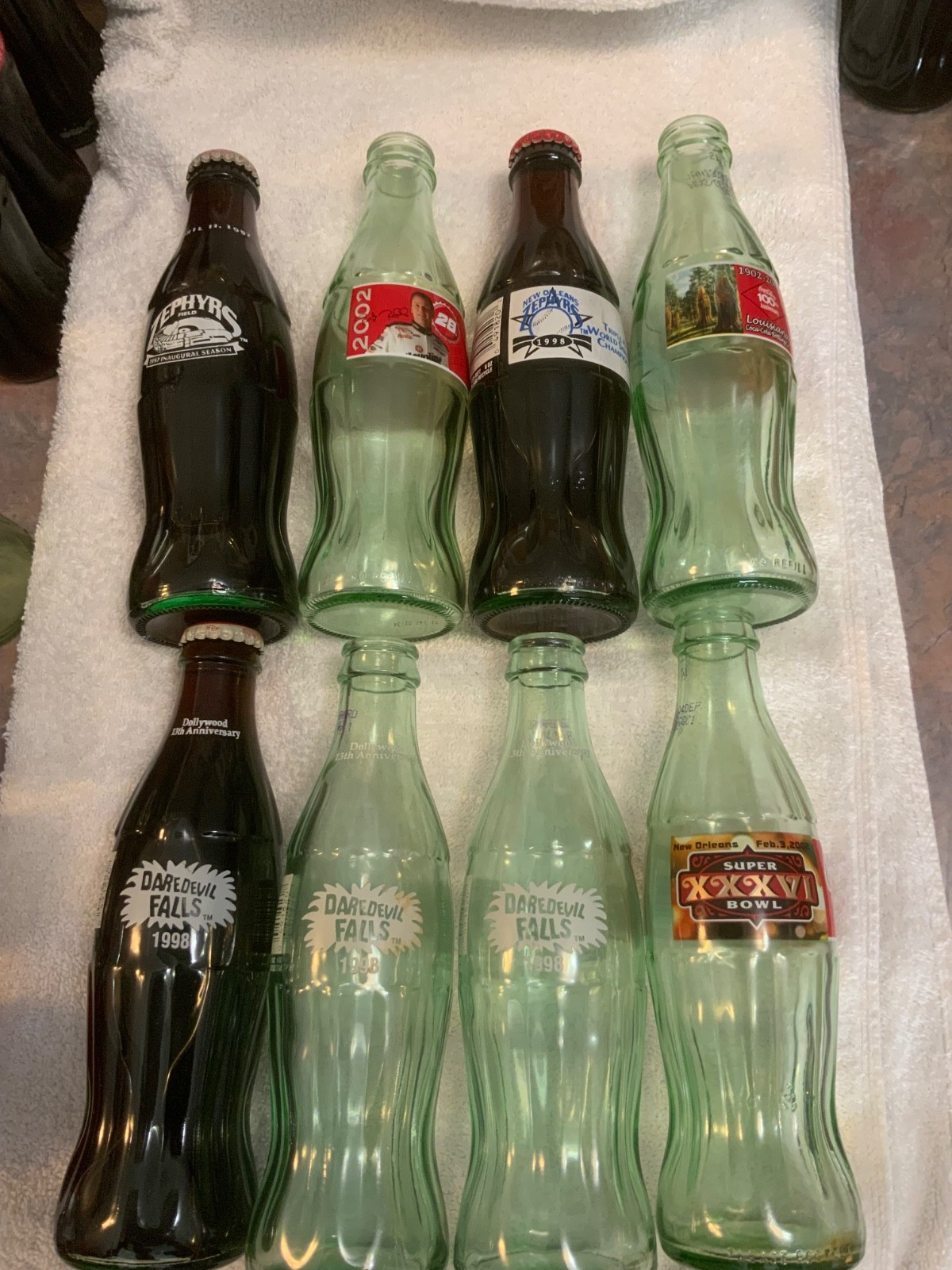 12 Coca-Cola Commemorative Bottles Lot Super Bowl Zephyrs NASCAR Dollywood New 12 Coca-Cola Commemorative Bottles Lot Super Bowl Zephyrs NASCAR Dollywood New