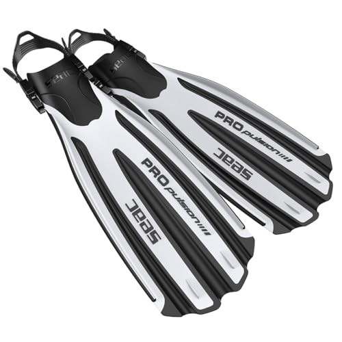 SEAC Propulsion Diving Fins Scuba Diving & Diving, White SEAC Propulsion Diving Fins Scuba Diving & Diving, White