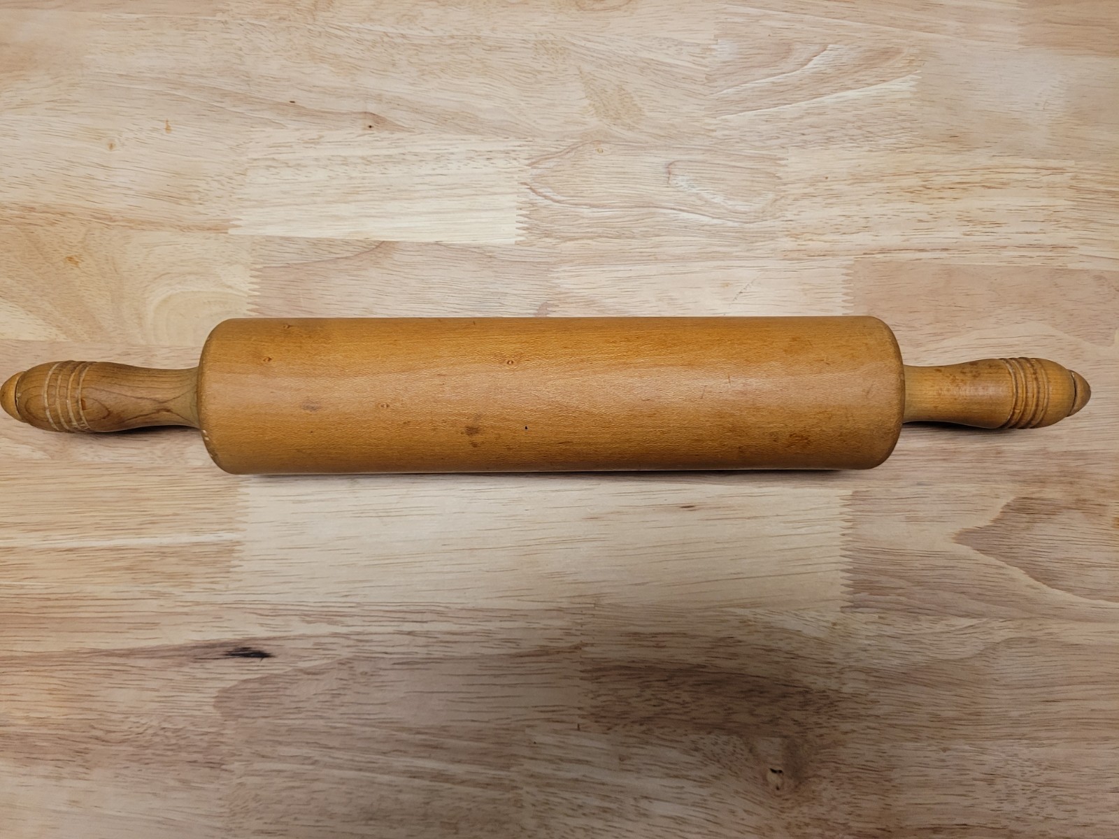 Antique 1940s Munising Wood Products Company Hard Rock Maple Rolling Pin Antique 1940s Munising Wood Products Company Hard Rock Maple Rolling Pin