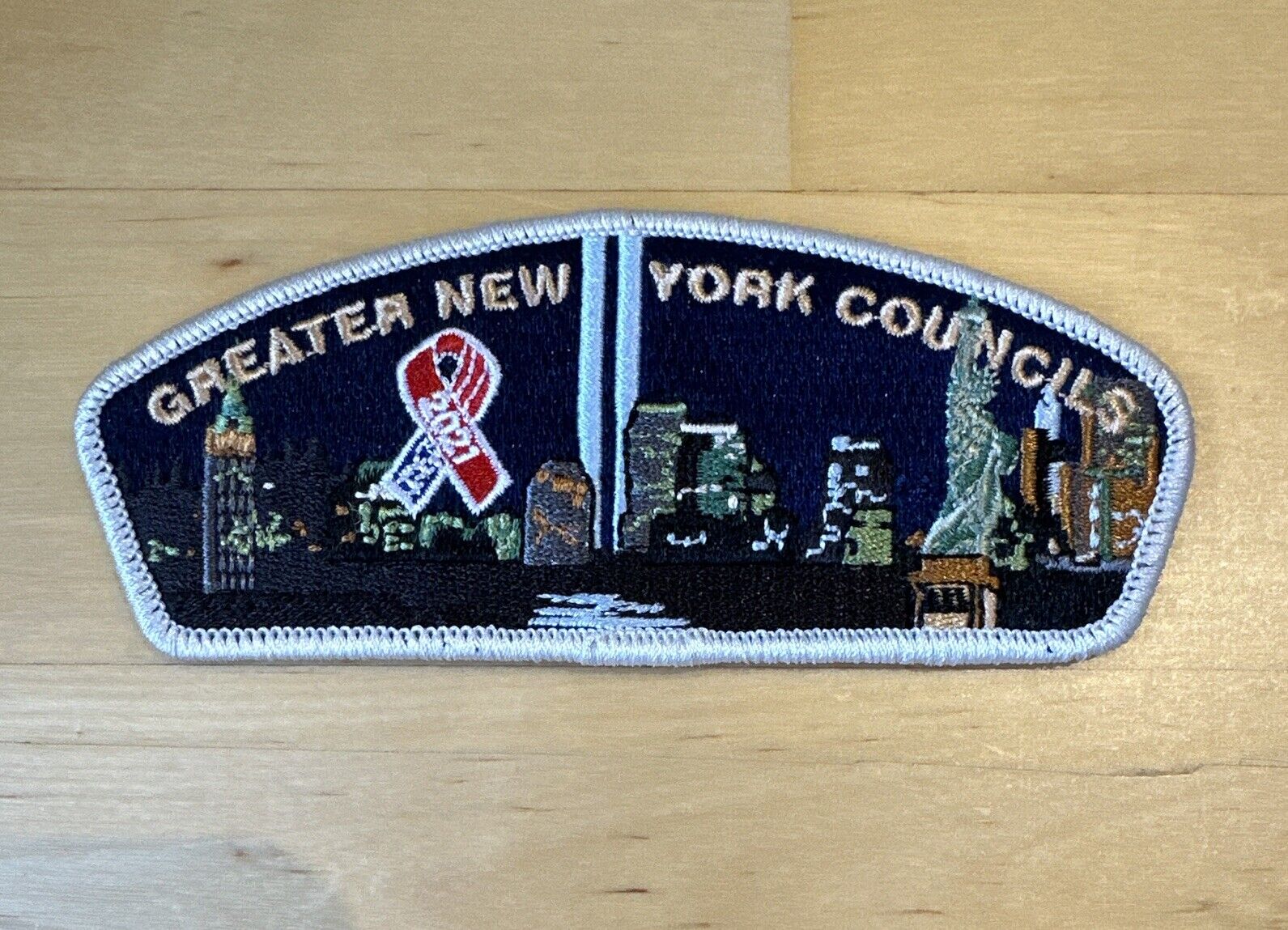 BSA GREATER NY COUNCILS PATCH CSP - TOWERS OF LIGHT, 20TH ANNIVERSARY OF 9/11
