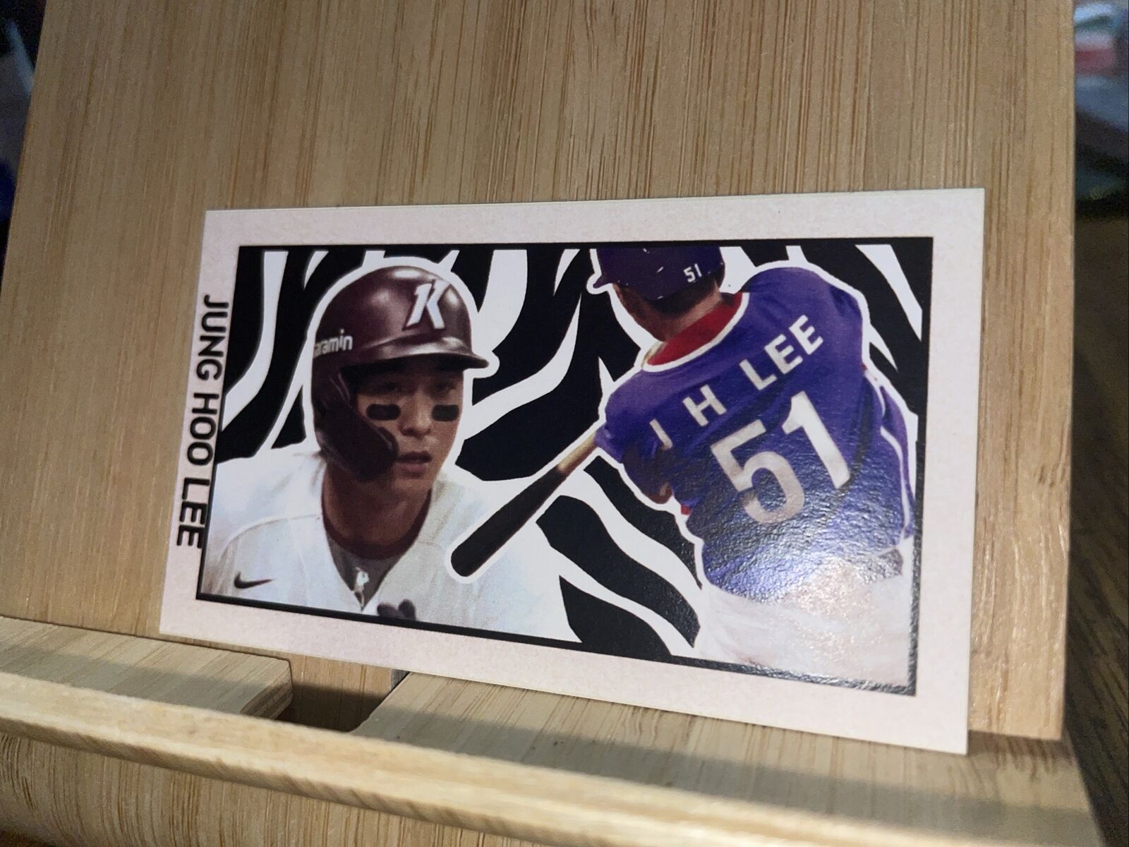 Jung Hoo Lee Zebra Stripes 1/1 One Of One Custom Card (W236)