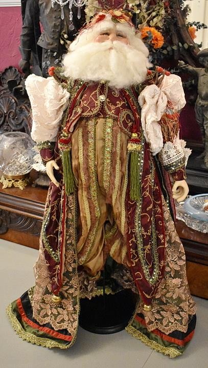 FAB RARE NOS KATHERINE'S COLLECTION AT SILVER LAKE OLD WORLD SANTA PAPA CALOGERO