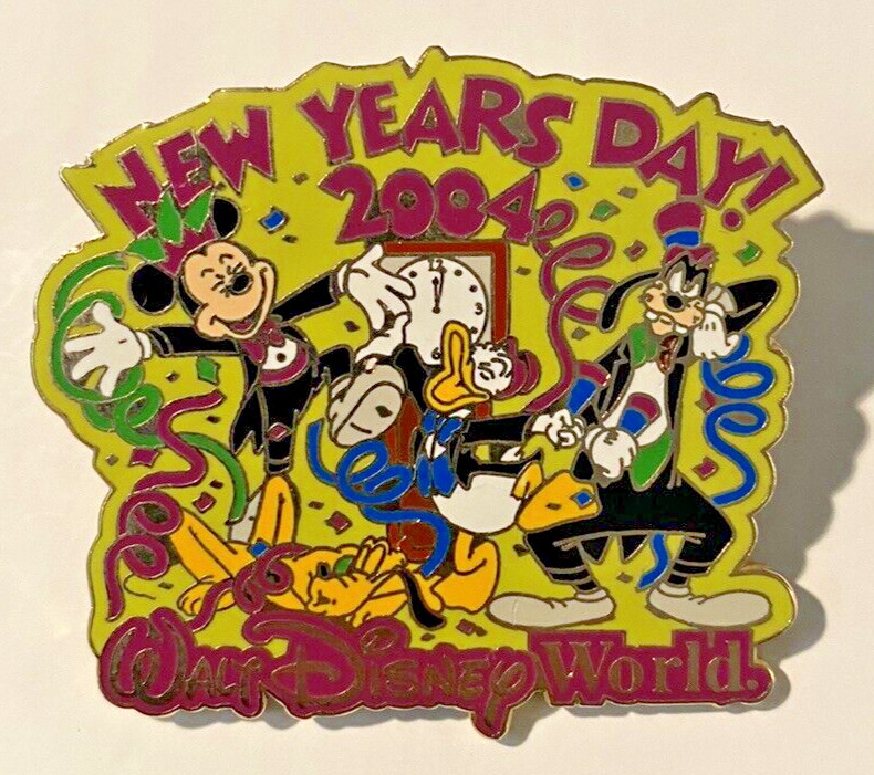Walt Disney World 2004 New Years Day Mickey Donald & Goofy Pin LE 7500