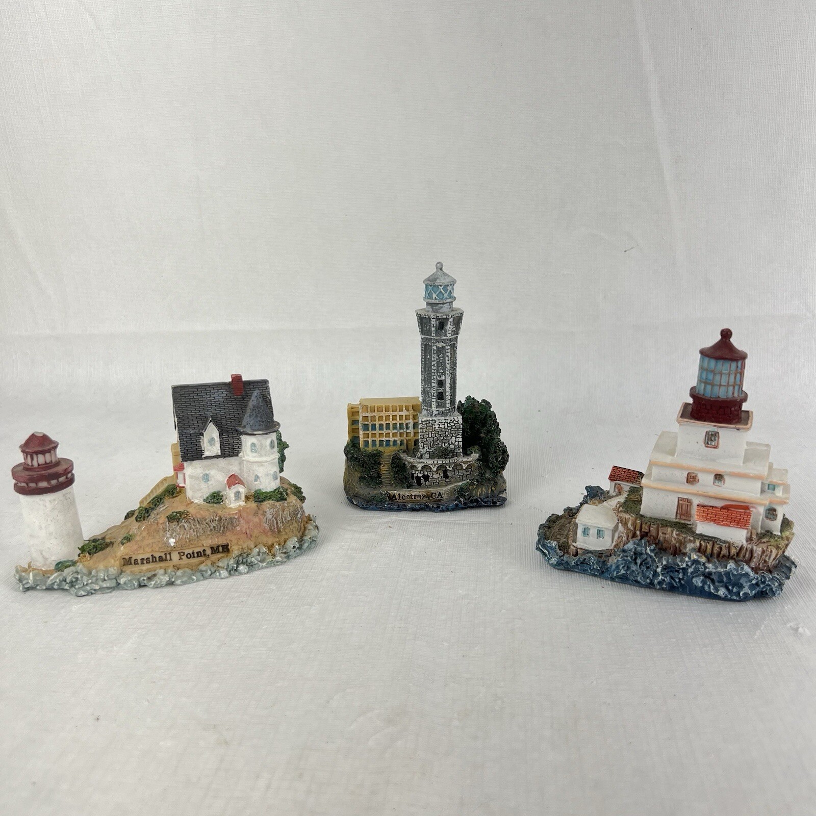 Lot Of 3 Lighthouse Tillamook Oregon Alcatraz CA Marshall Point ME Small Lot Of 3 Lighthouse Tillamook Oregon Alcatraz CA Marshall Point ME Small