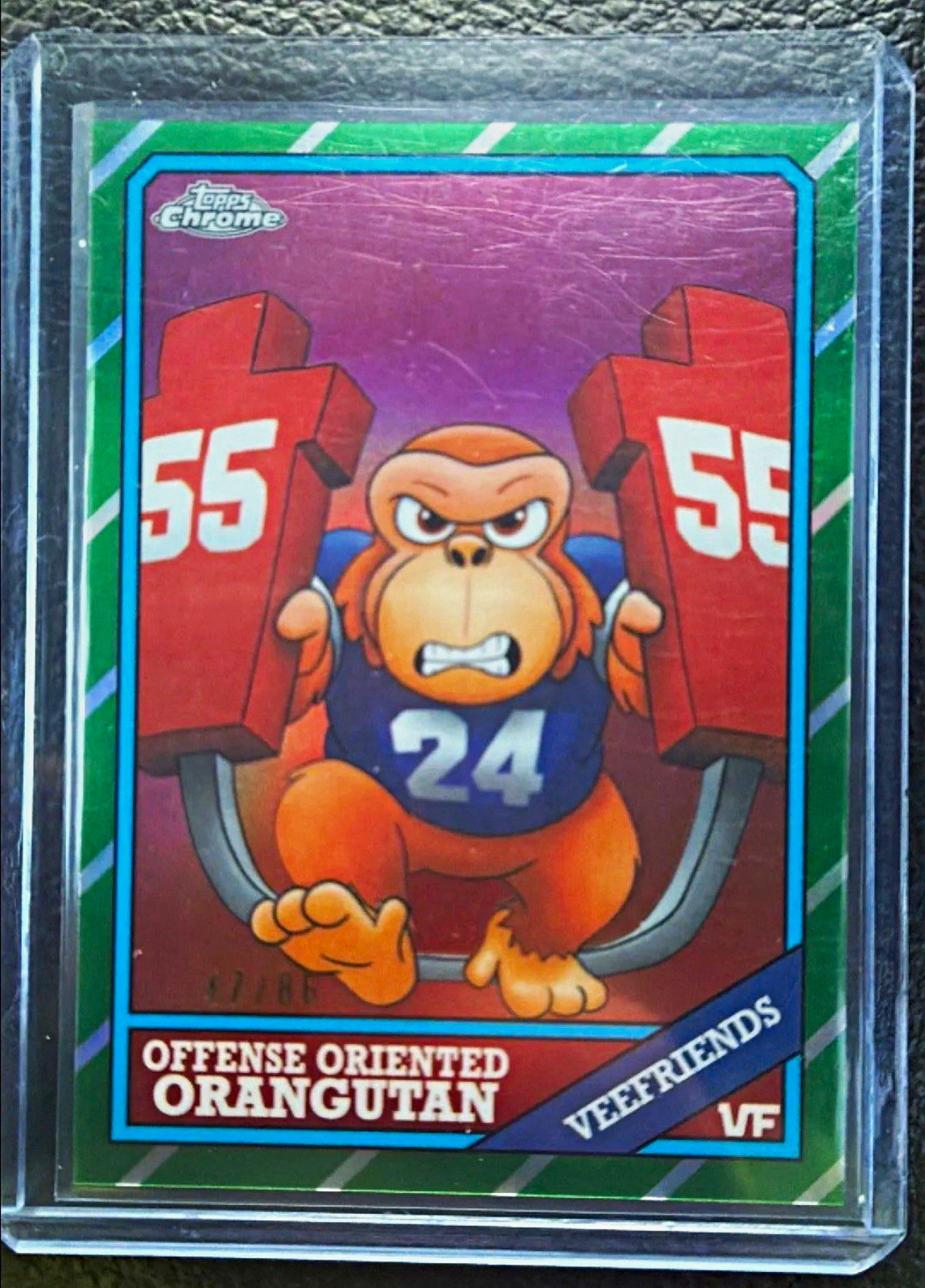 Topps 2026 Topps Chrome VeeFriends TF-00 Offense Oriented Orangutan 47/86 Topps 2026 Topps Chrome VeeFriends TF-00 Offense Oriented Orangutan 47/86