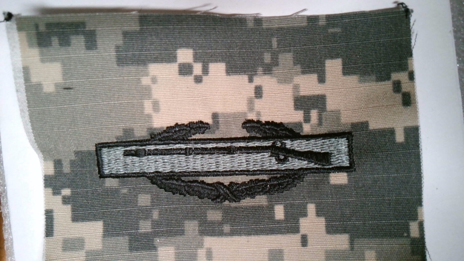 MILITARY PATCH SEW ON TAB DIGITAL ACU COMBAT INFANTRY BADGE MILITARY PATCH SEW ON TAB DIGITAL ACU COMBAT INFANTRY BADGE