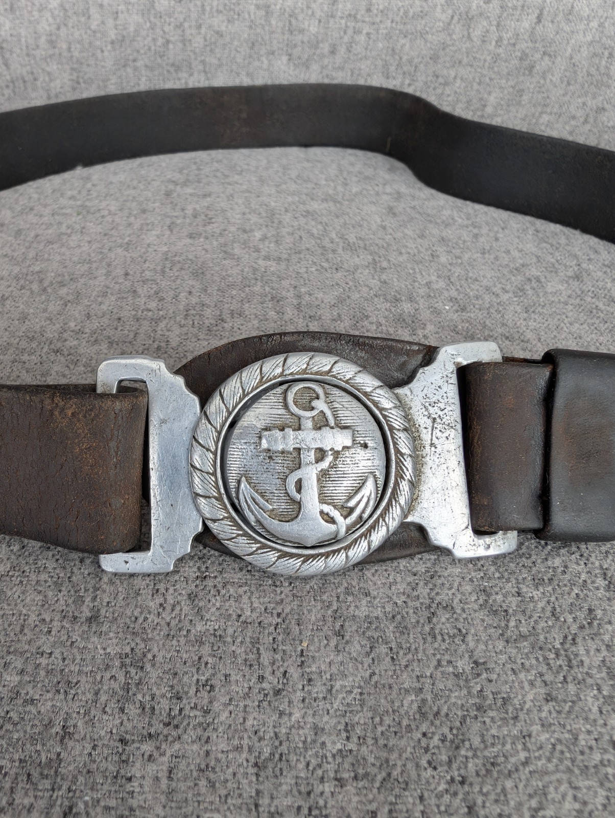 RARE ORIGINAL WWII Japanese Imperial Navy Petty Officer Belt & Aluminum...