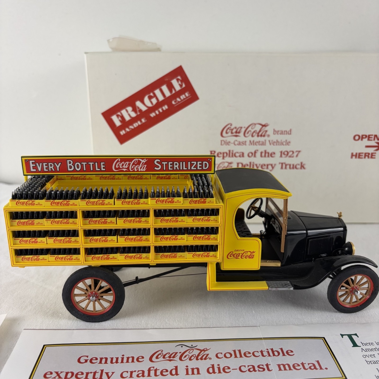 Vintage 1927 Coca-Cola Delivery Truck made by Danbury Mint Co. in 1995