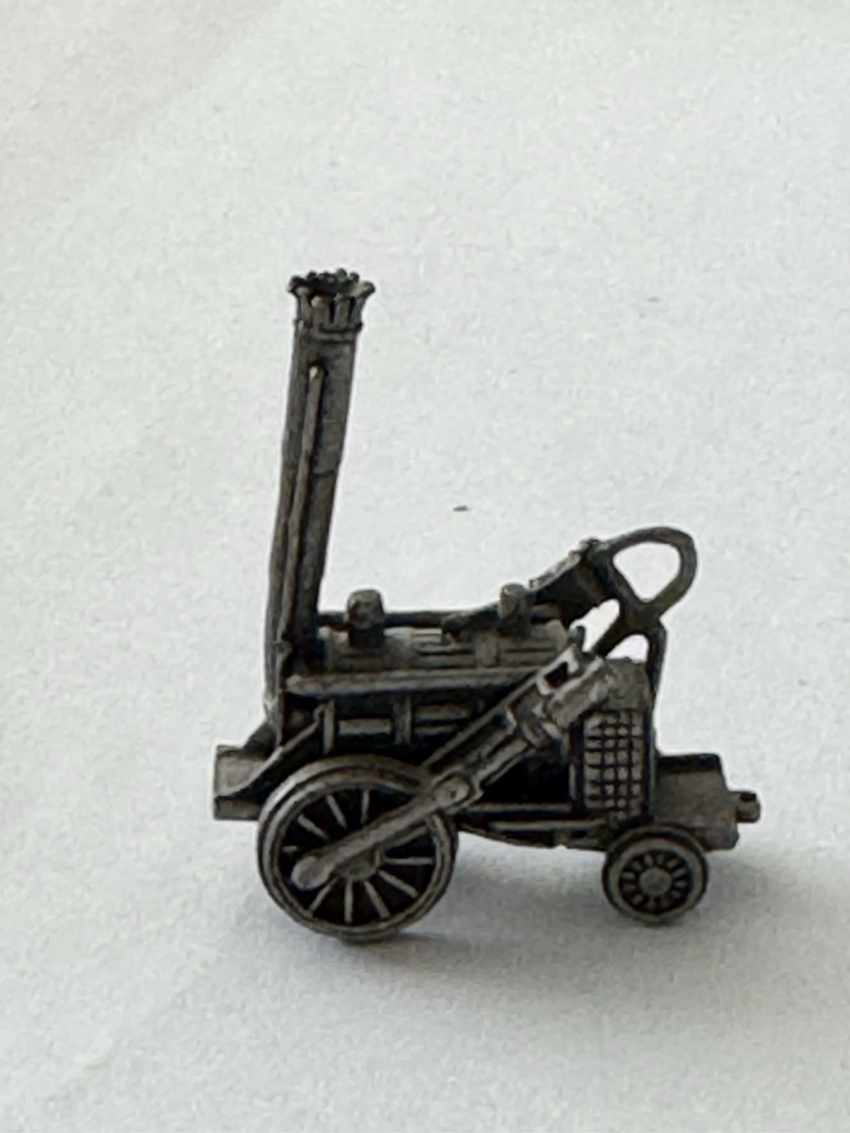 Franklin Mint 1985 Stephenson’s Rocket Pewter Miniature Steam Locomotive