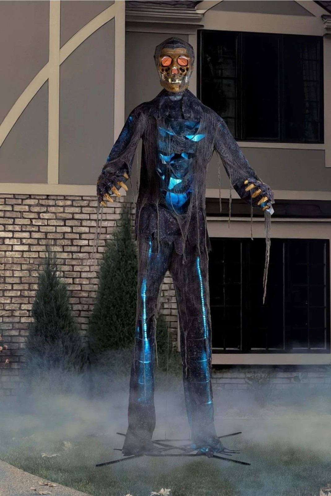 12FT Animatronic Lighted Zombie Huge Talking Ghoul Halloween Decoration W/ Stand 12FT Animatronic Lighted Zombie Huge Talking Ghoul Halloween Decoration W/ Stand