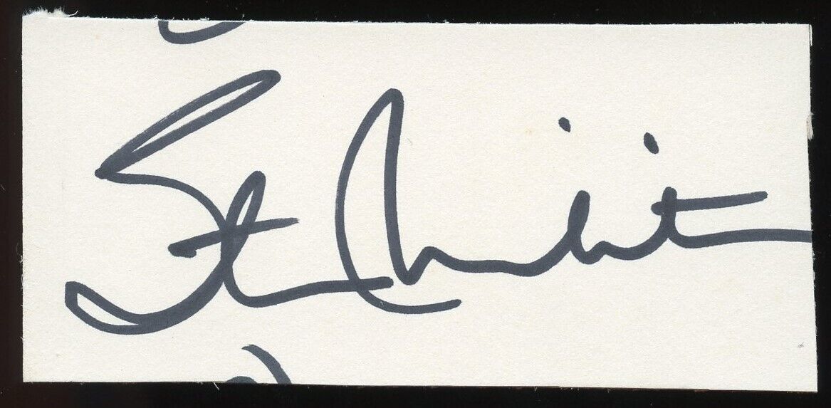 Stan Mikita d2018 signed autograph auto 1x4 cut BC Beckett Certified BAS