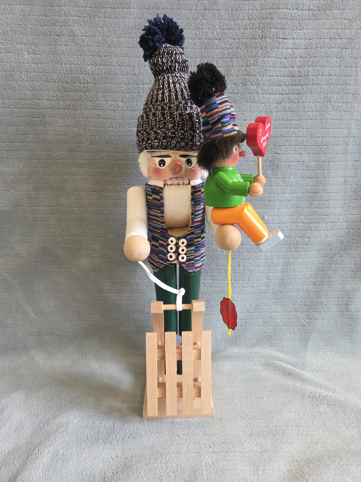 STEINBACH NUTCRACKER Grandpa and Grandson 17½ STEINBACH NUTCRACKER Grandpa and Grandson 17½