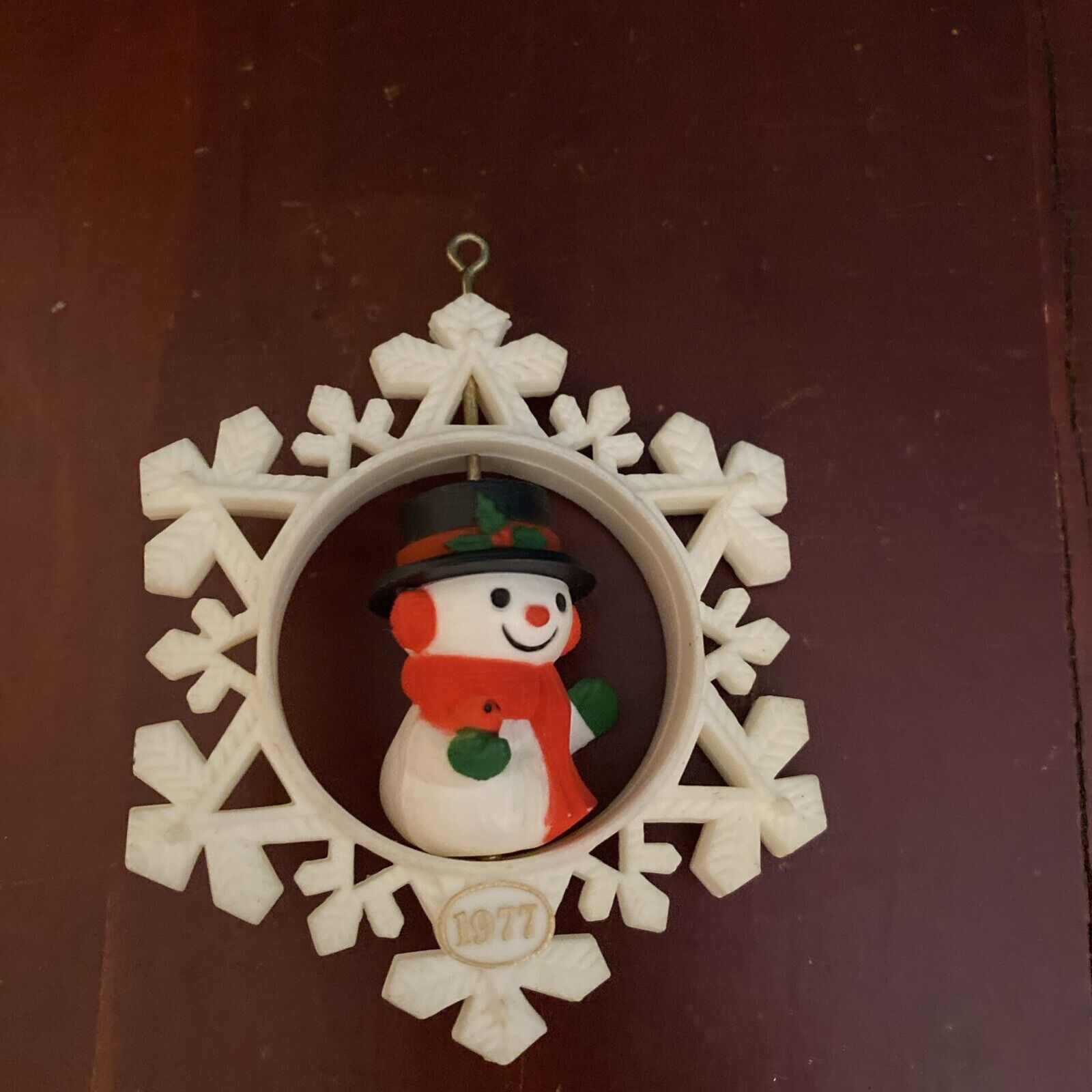 VTG HALLMARK KEEPSAKE Christmas Ornament Twirl About Snow Man Snowflake 1997