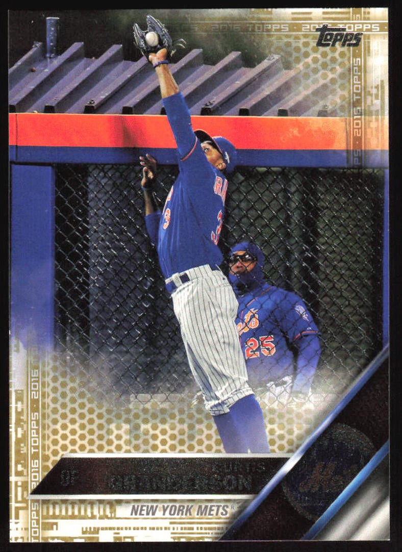 2016 Topps Curtis Granderson #312 Gold Parallel #\'d 1221/2016 New York Mets